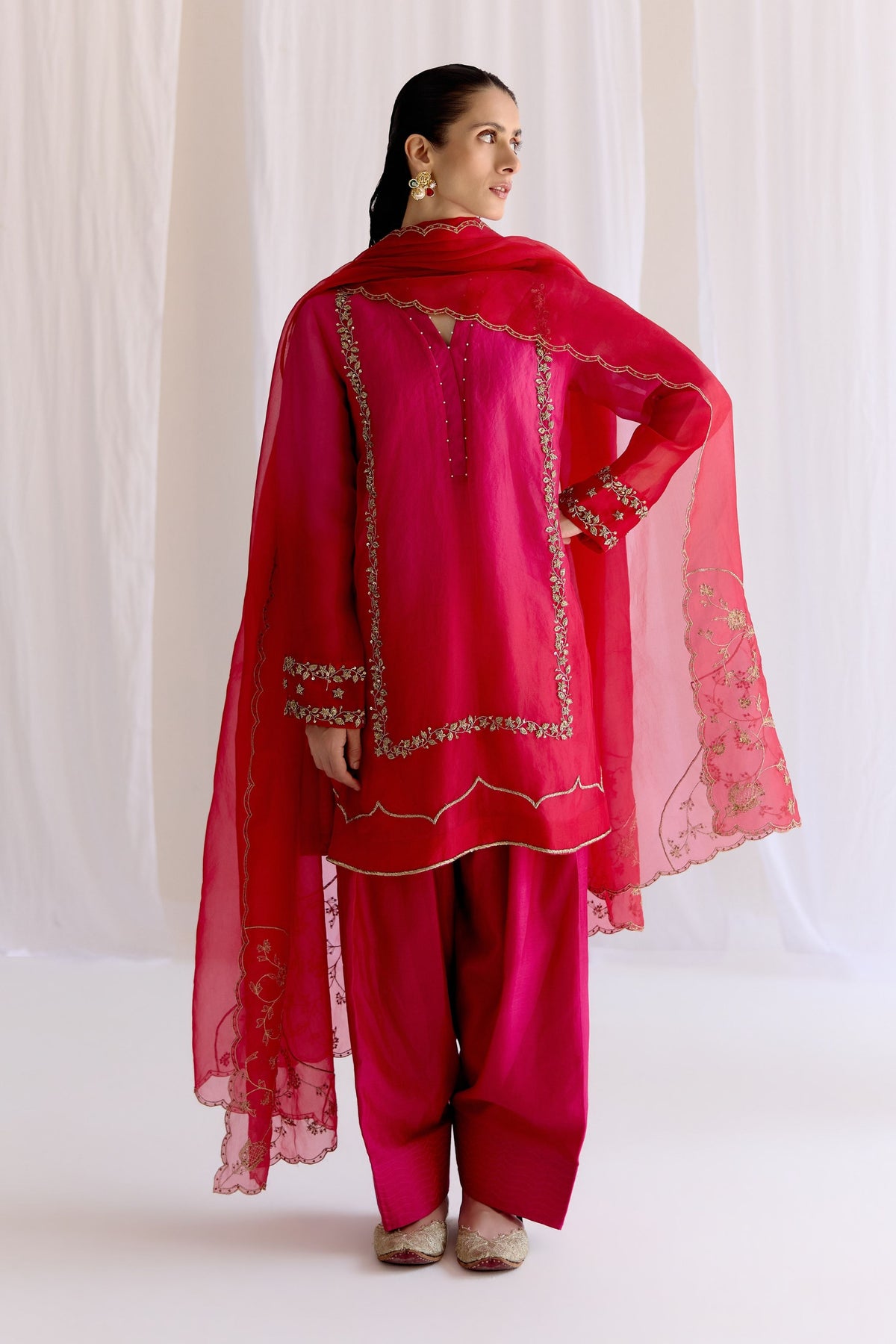 Gulab Rang Kurta Set