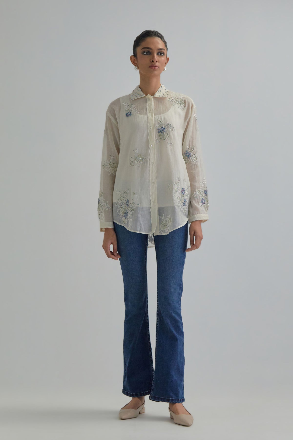 Blue Cotton Shirt