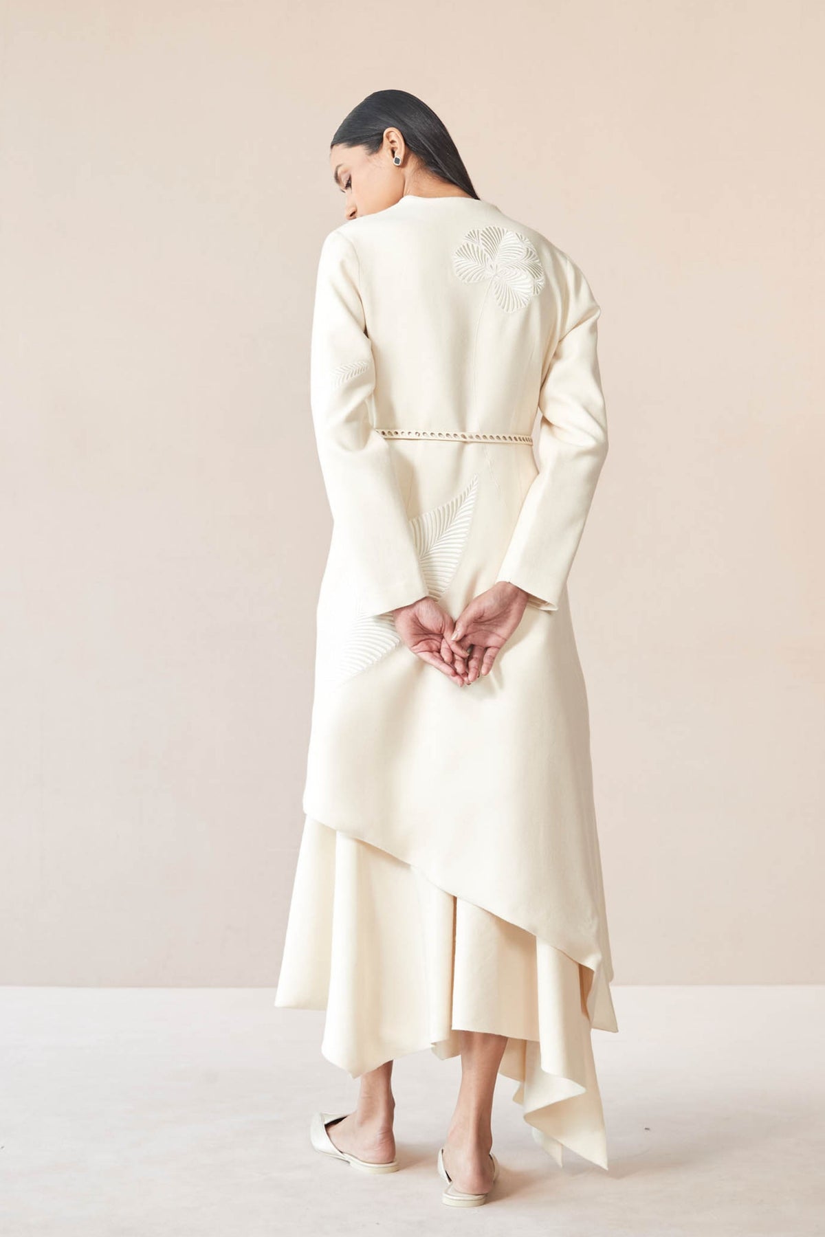 Ivory Marwa Jacket Set