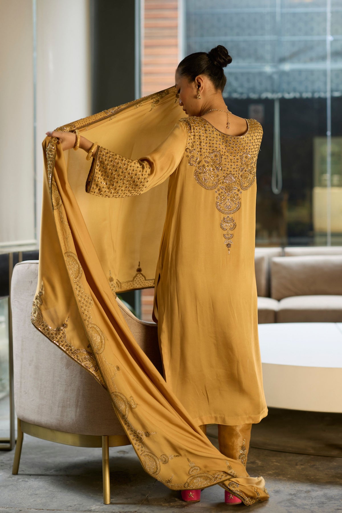 Mustard Prana Kurta Set