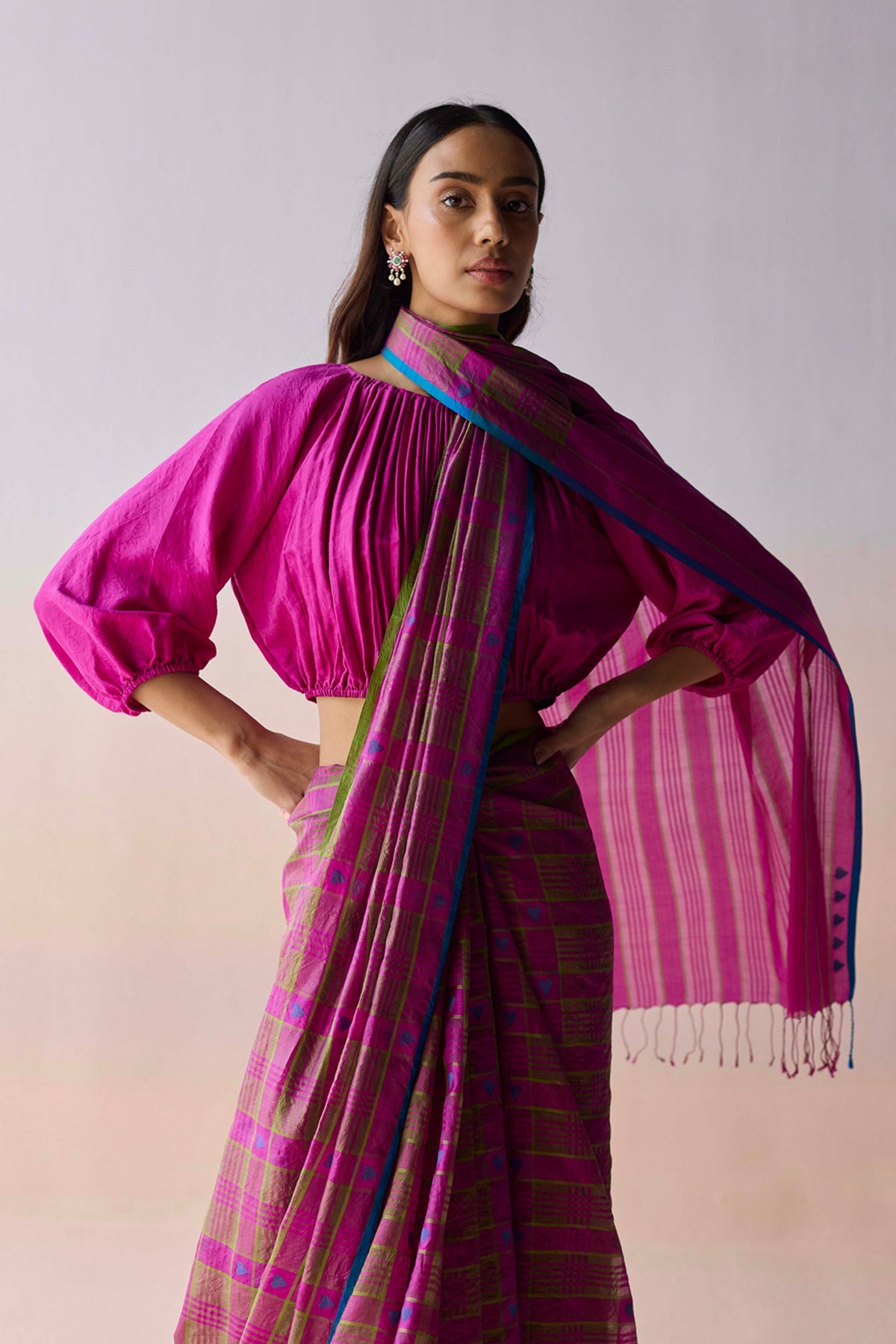 Heartglow Jamdani Saree