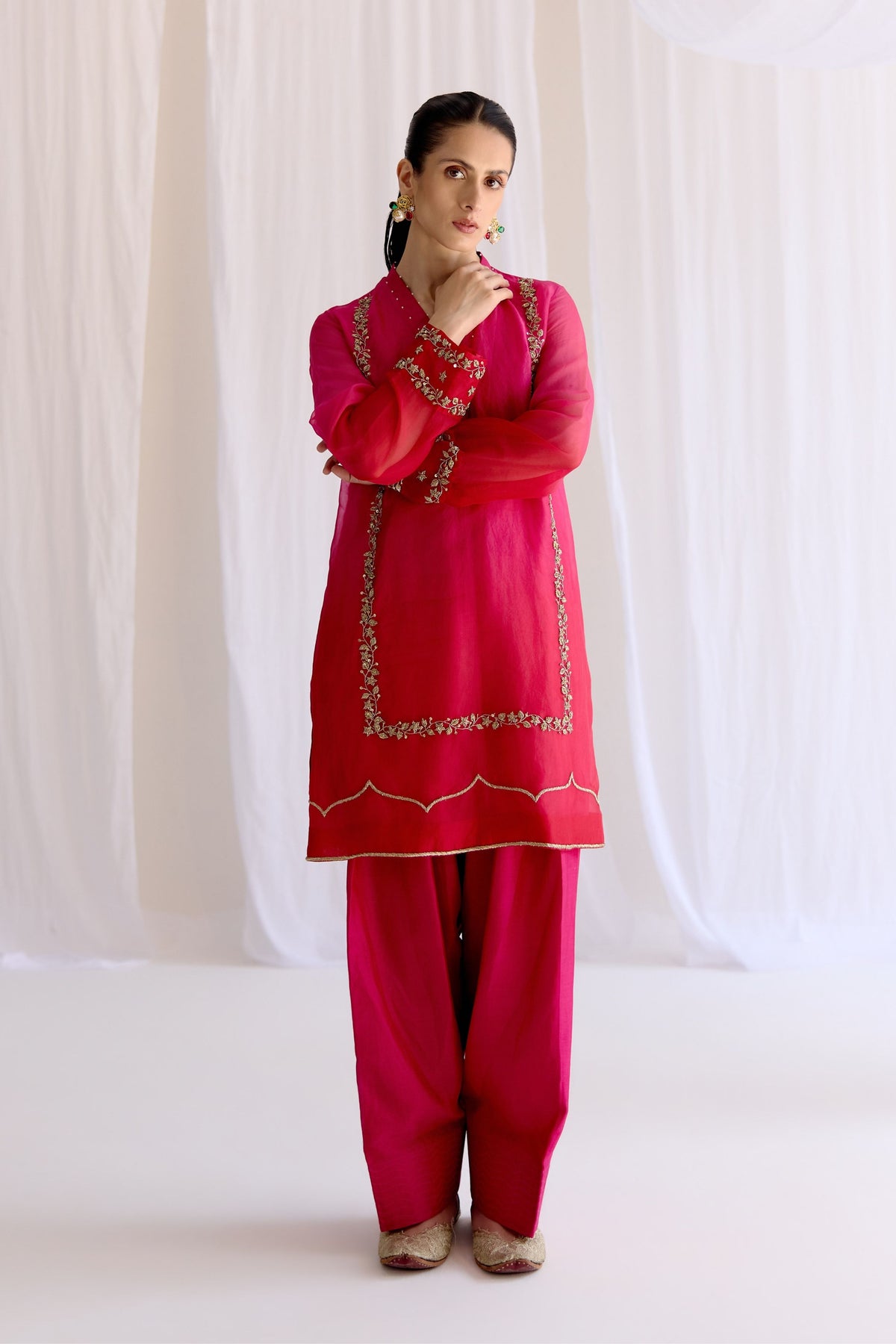 Gulab Rang Kurta Set