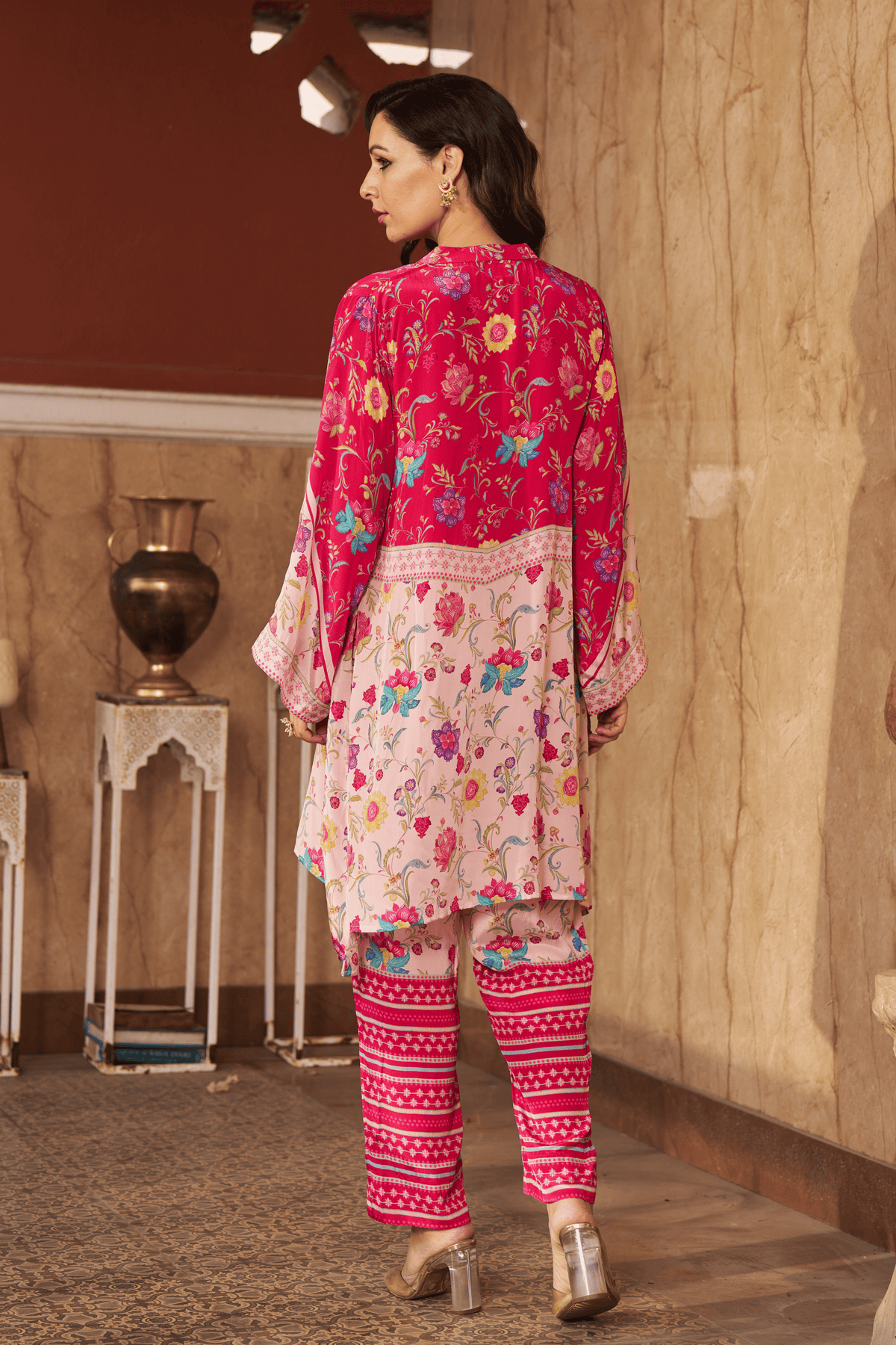 Ruya Pink Tunic Set