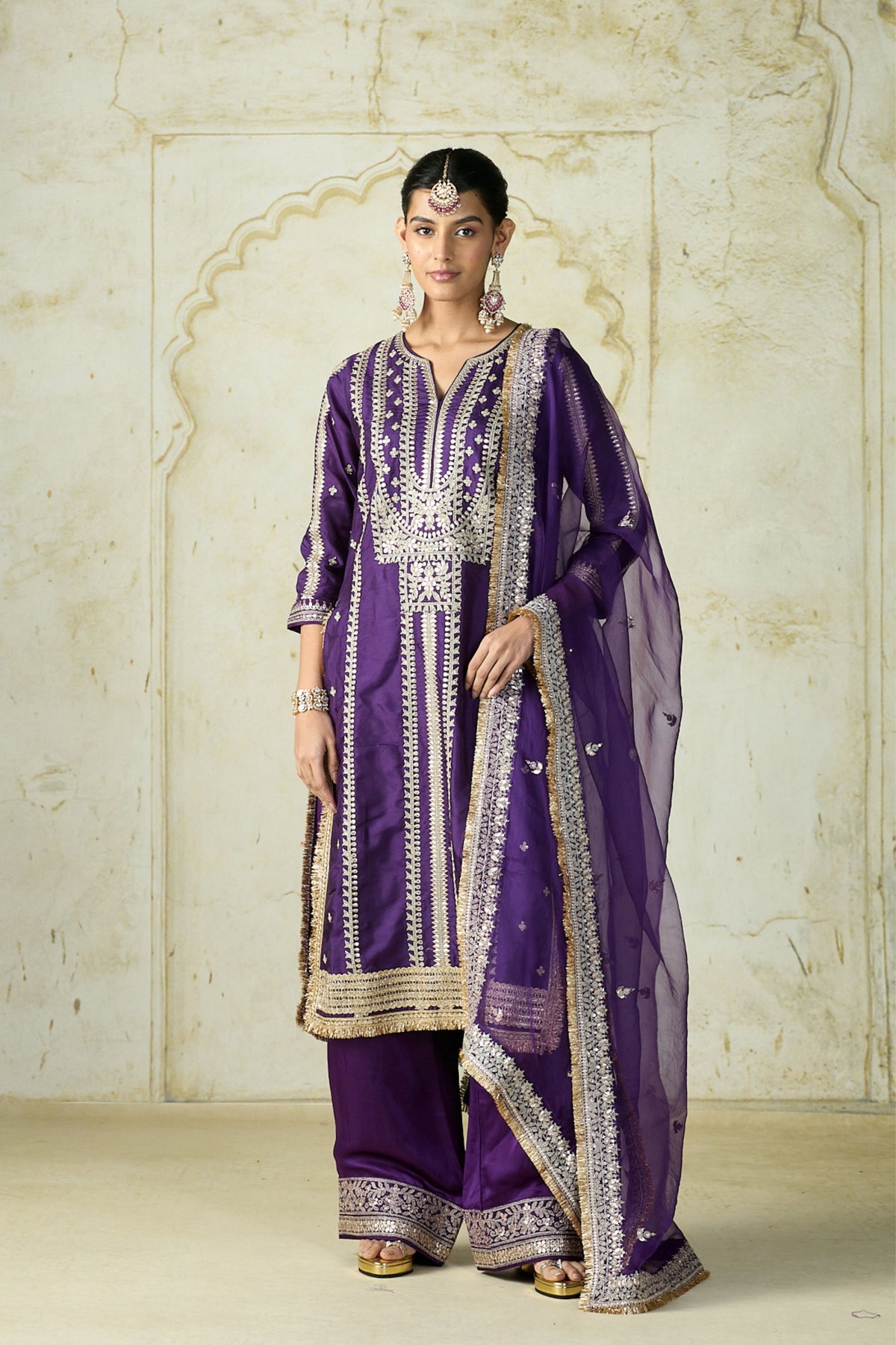 Purple Lakshmi Kurta Set