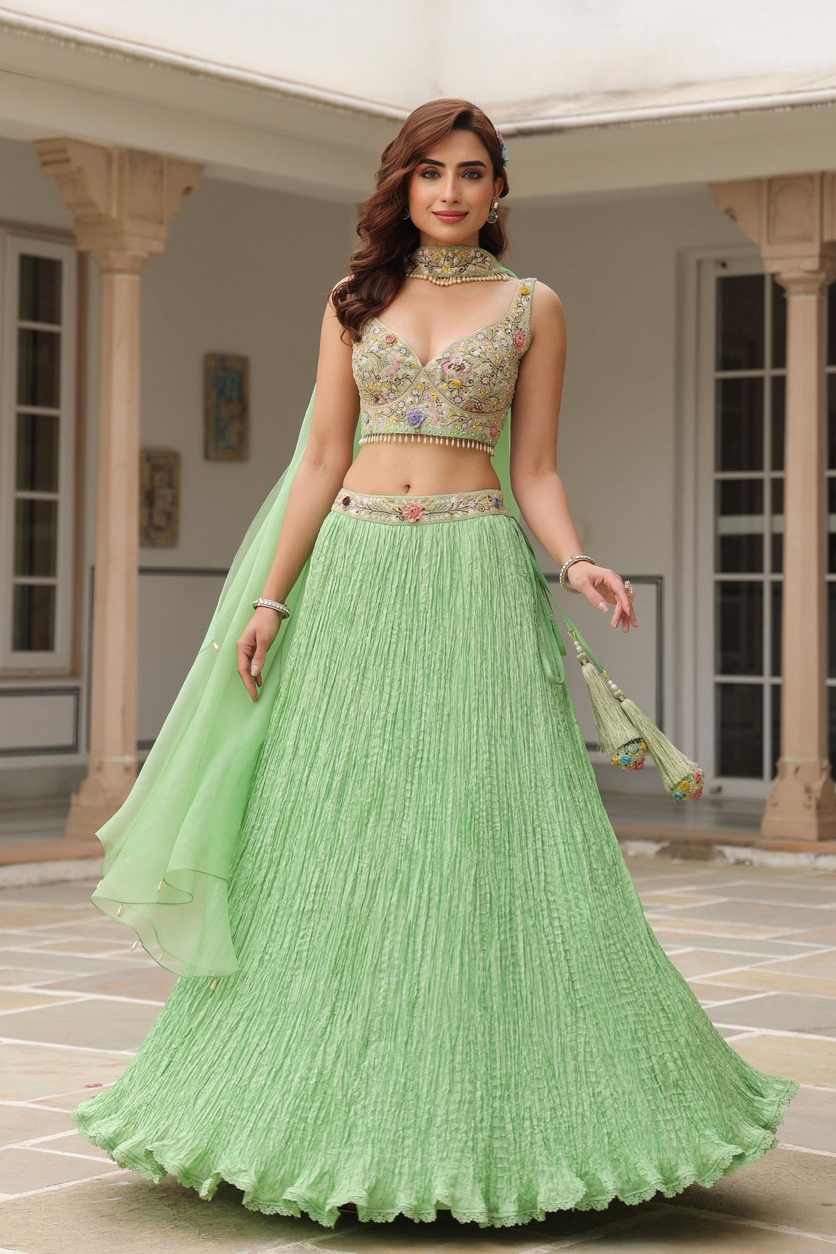 Gulzar Choker Lehenga Set