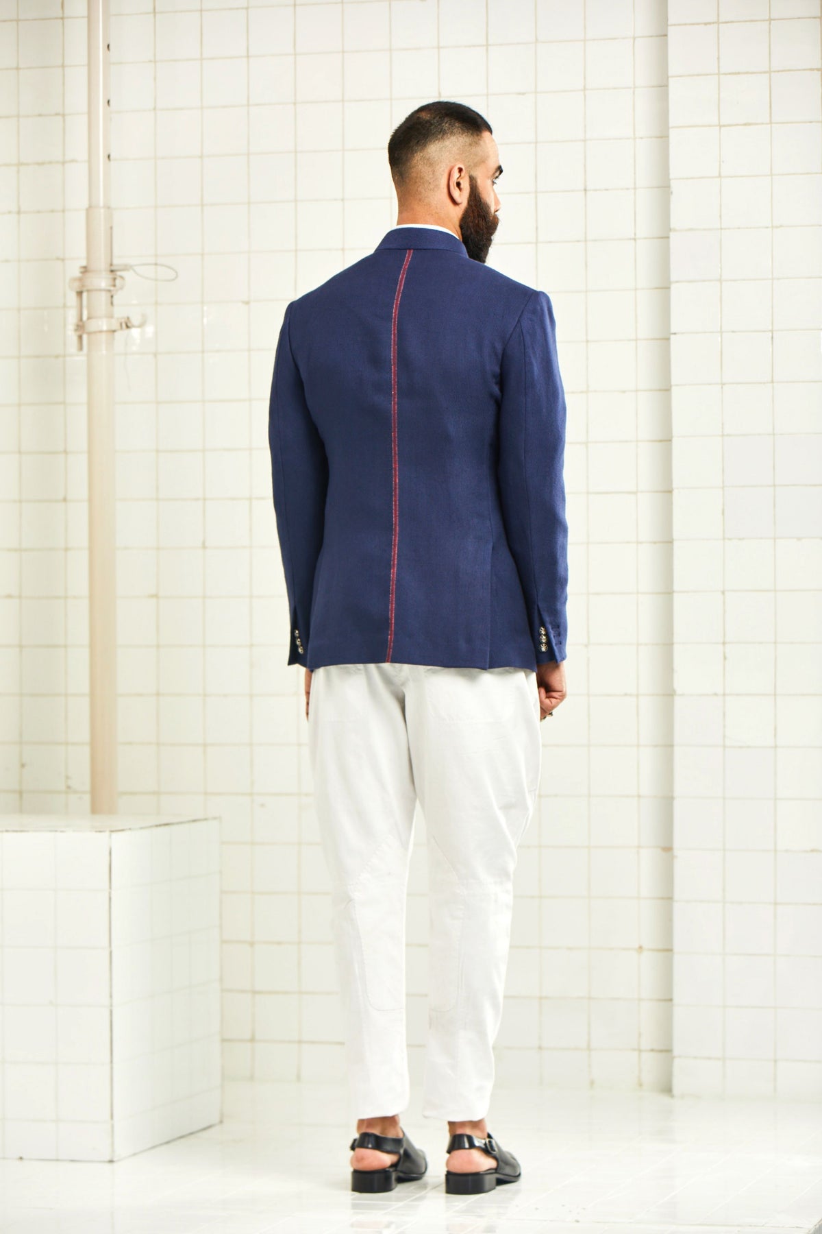 Lohawat Textured Wool Bandhgala