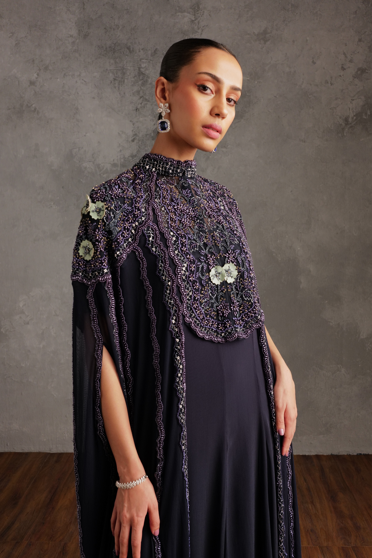 Maysa Dress In Navy Blue
