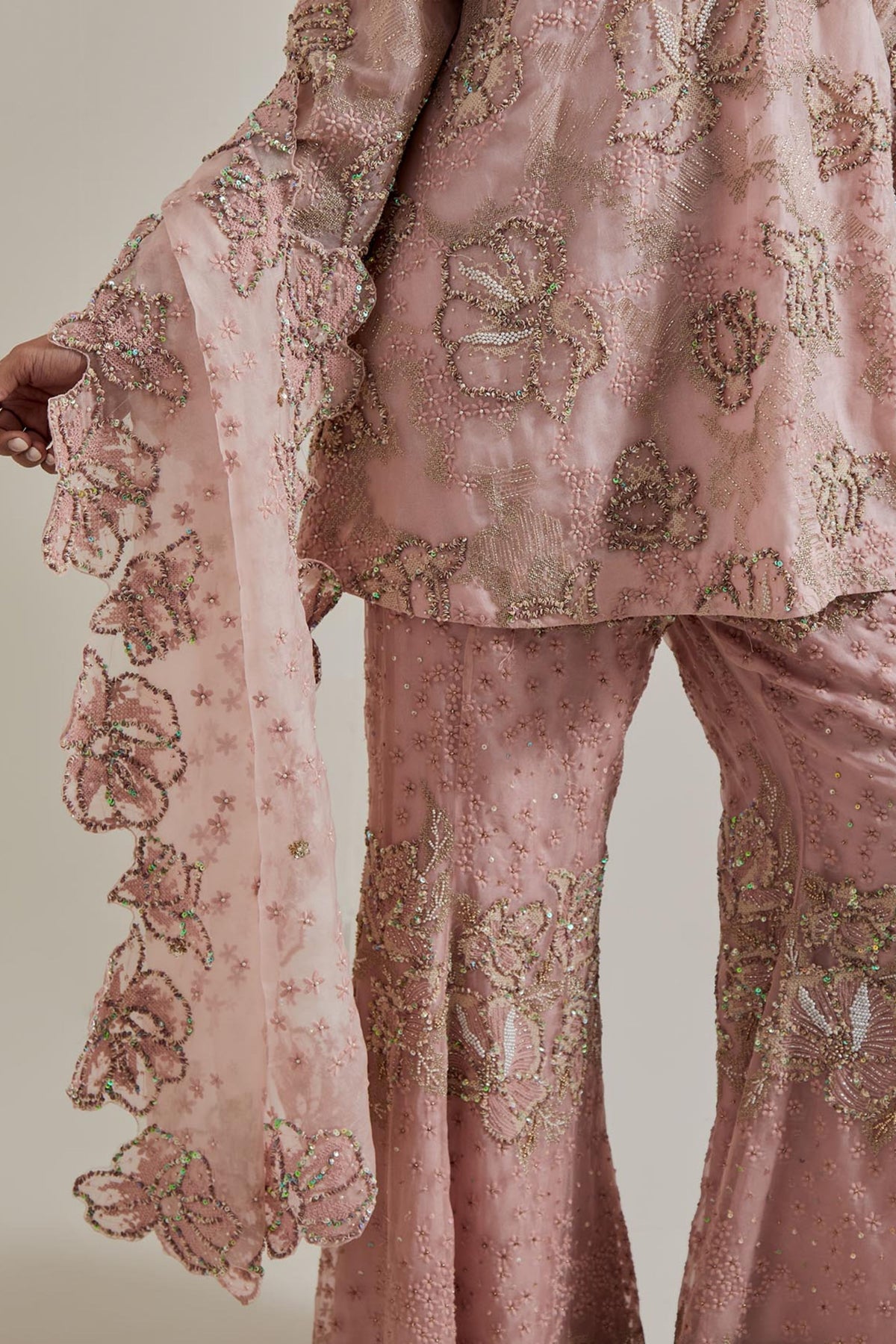 Blush Glimmer Tunic Set
