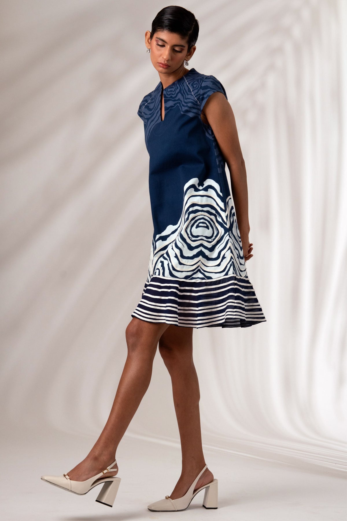 Yara Bottom Swirl Short Dress