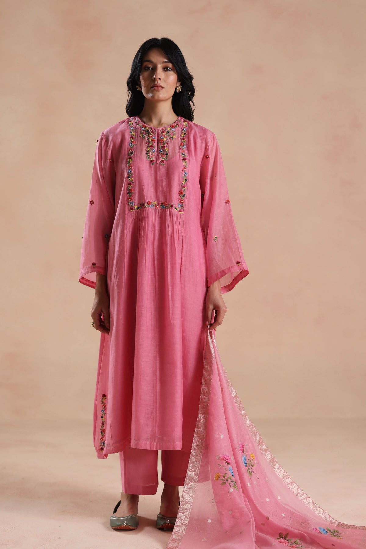 Jheel Pink Kurta Set