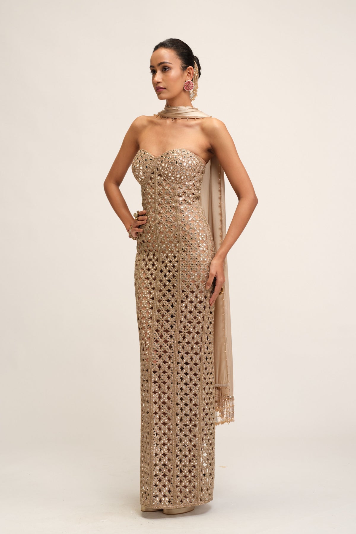 Modern Beige Dress