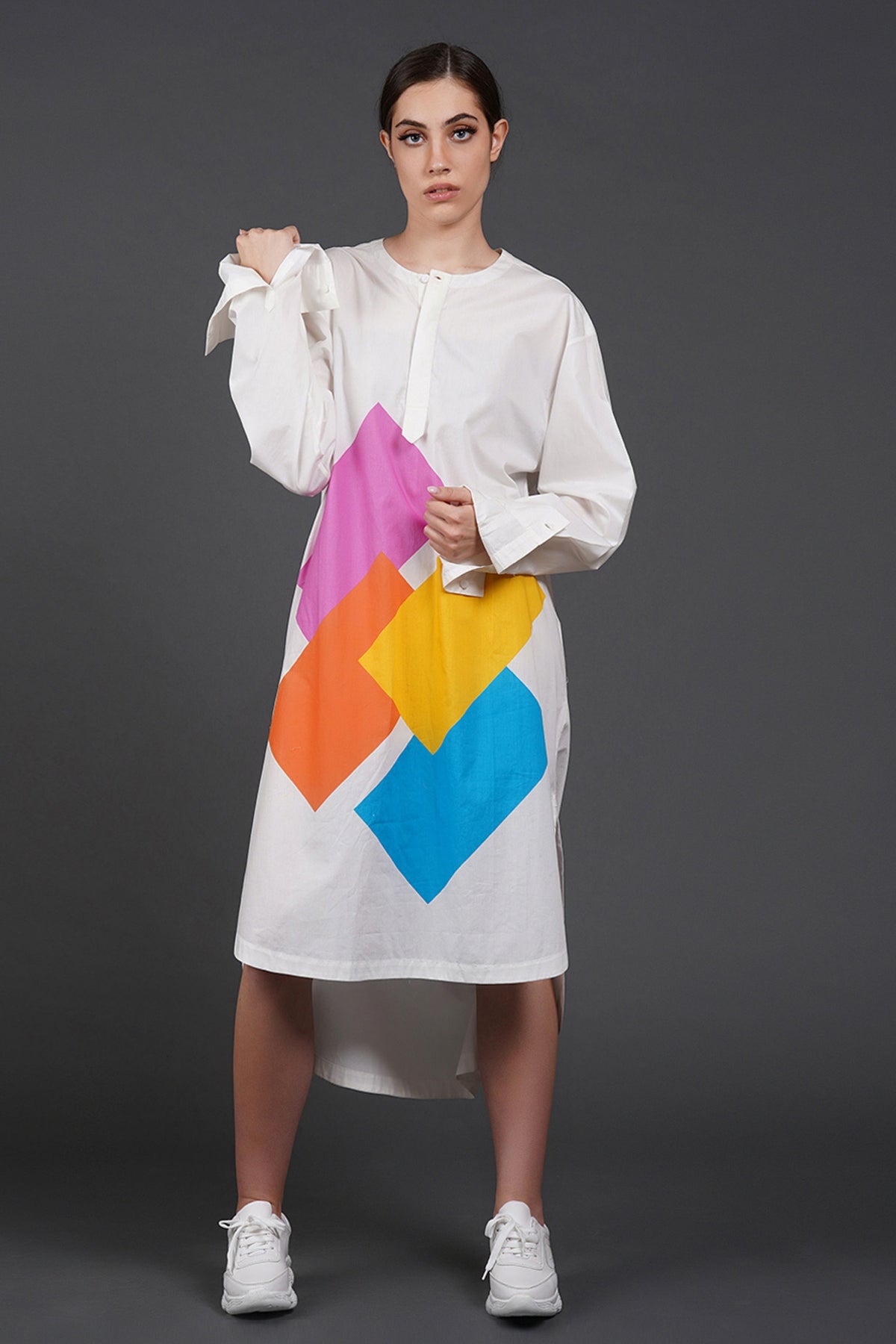Offwhite Digtal Print Dress