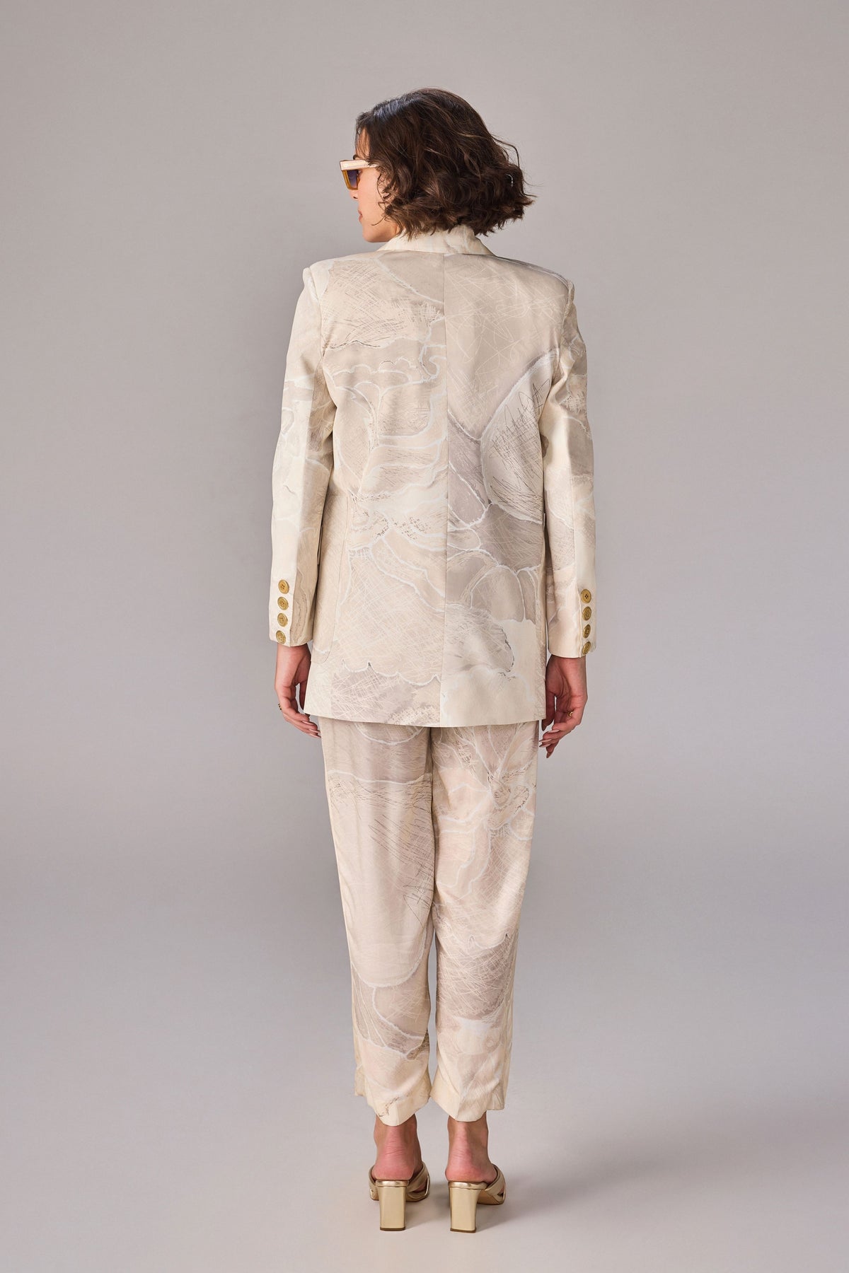 Dull Scratch Flower Ezra Blazer