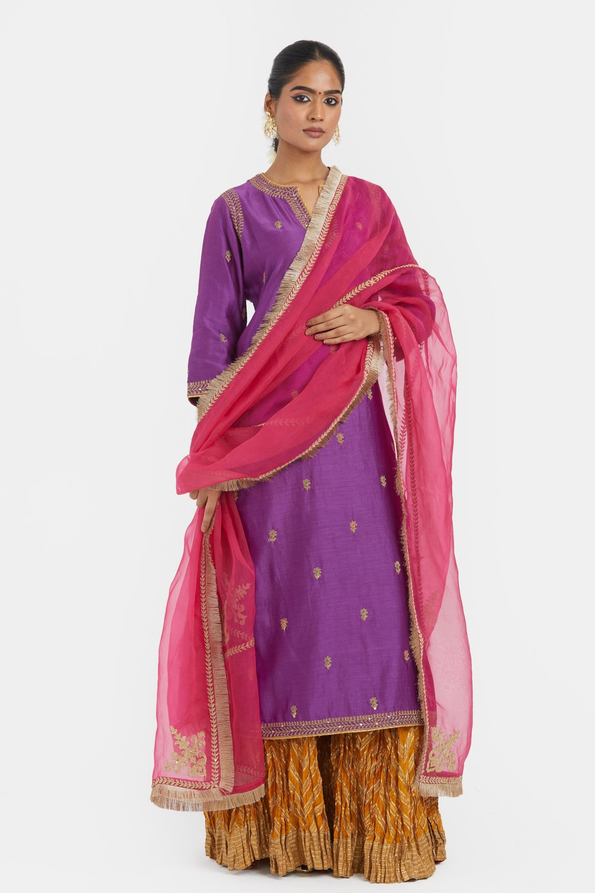 Chanderi Silk Lehenga Set
