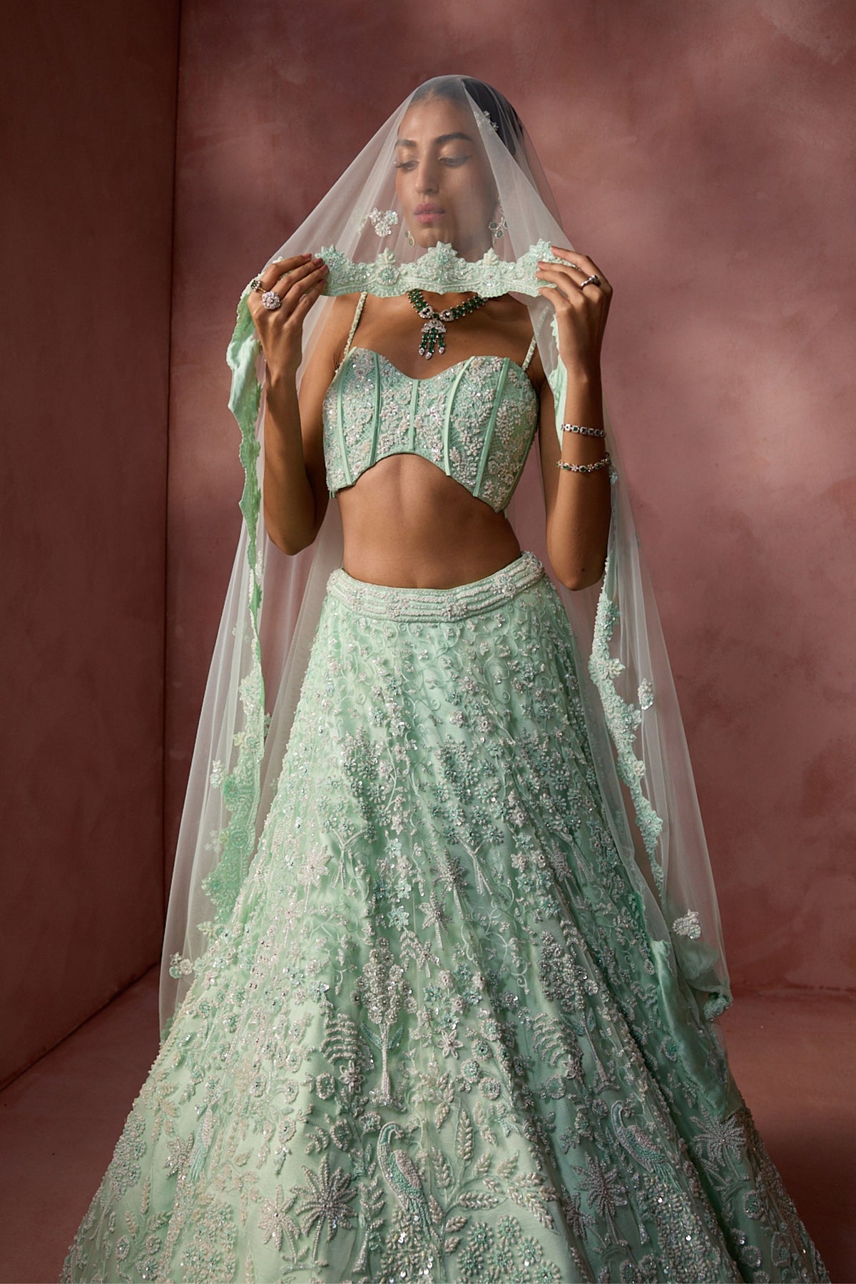 Mint Green Lehenga Set 