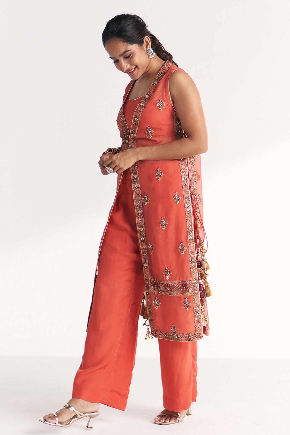 Malang Tangerine Anarkali