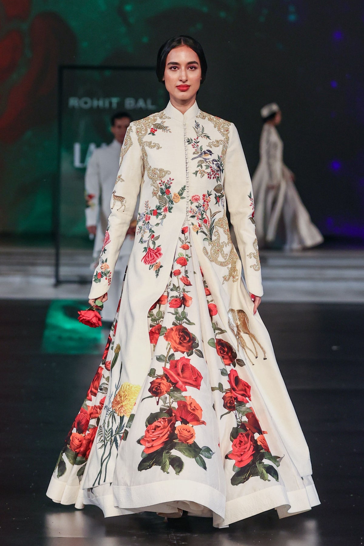 Anarkali With Long Slit Jacket