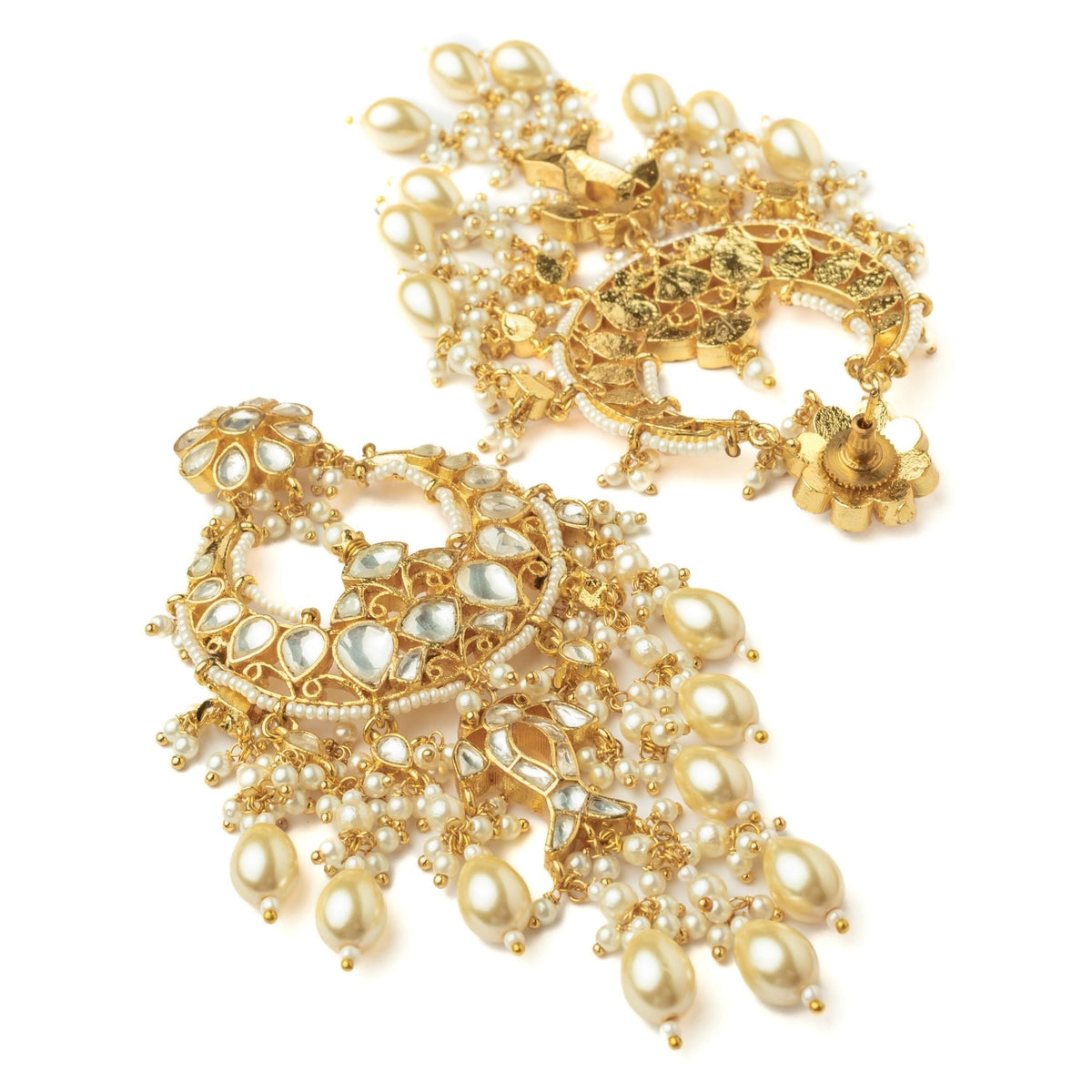 Kundan Polki Pair of Earrings