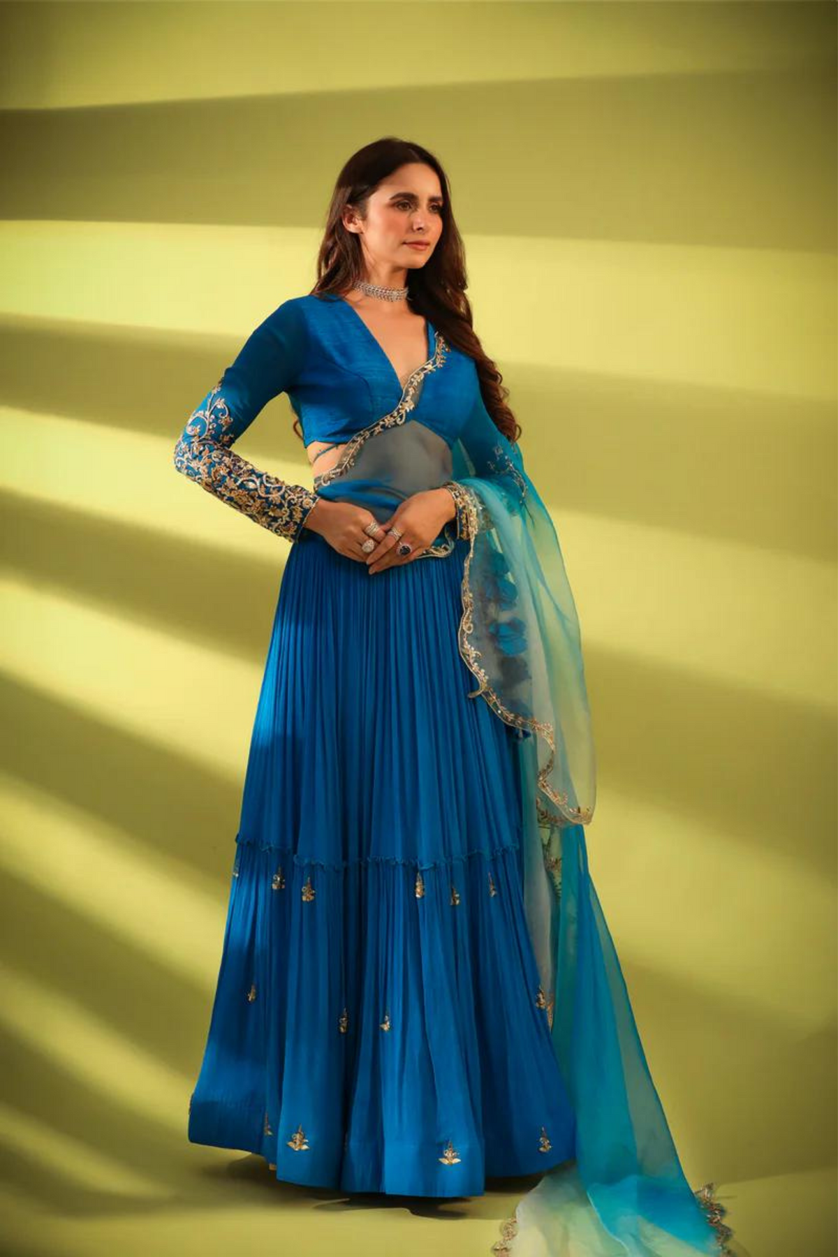 Cobalt Blue Lehenga Set