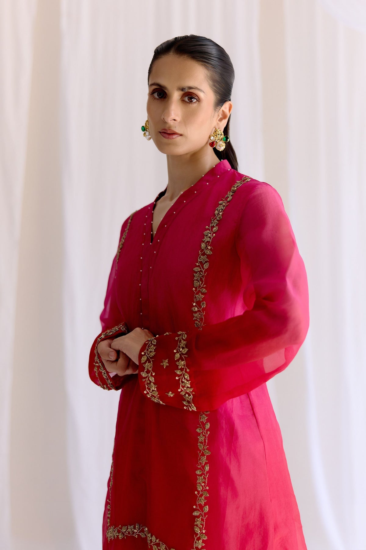 Gulab Rang Kurta Set