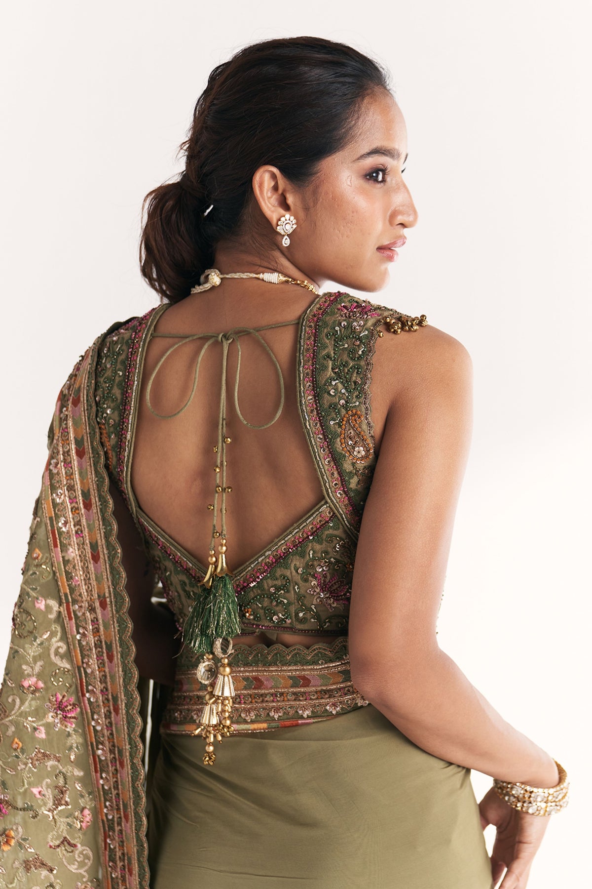Palak Green Saree
