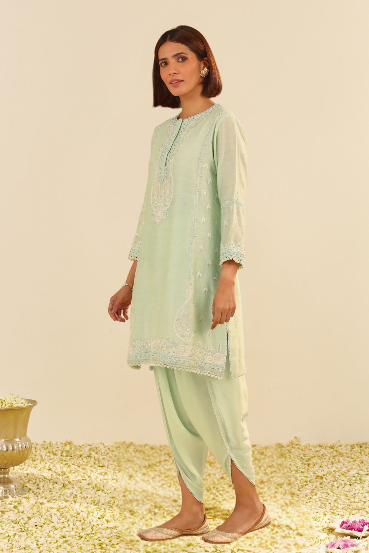 Zahra Mint Green Kurta Set