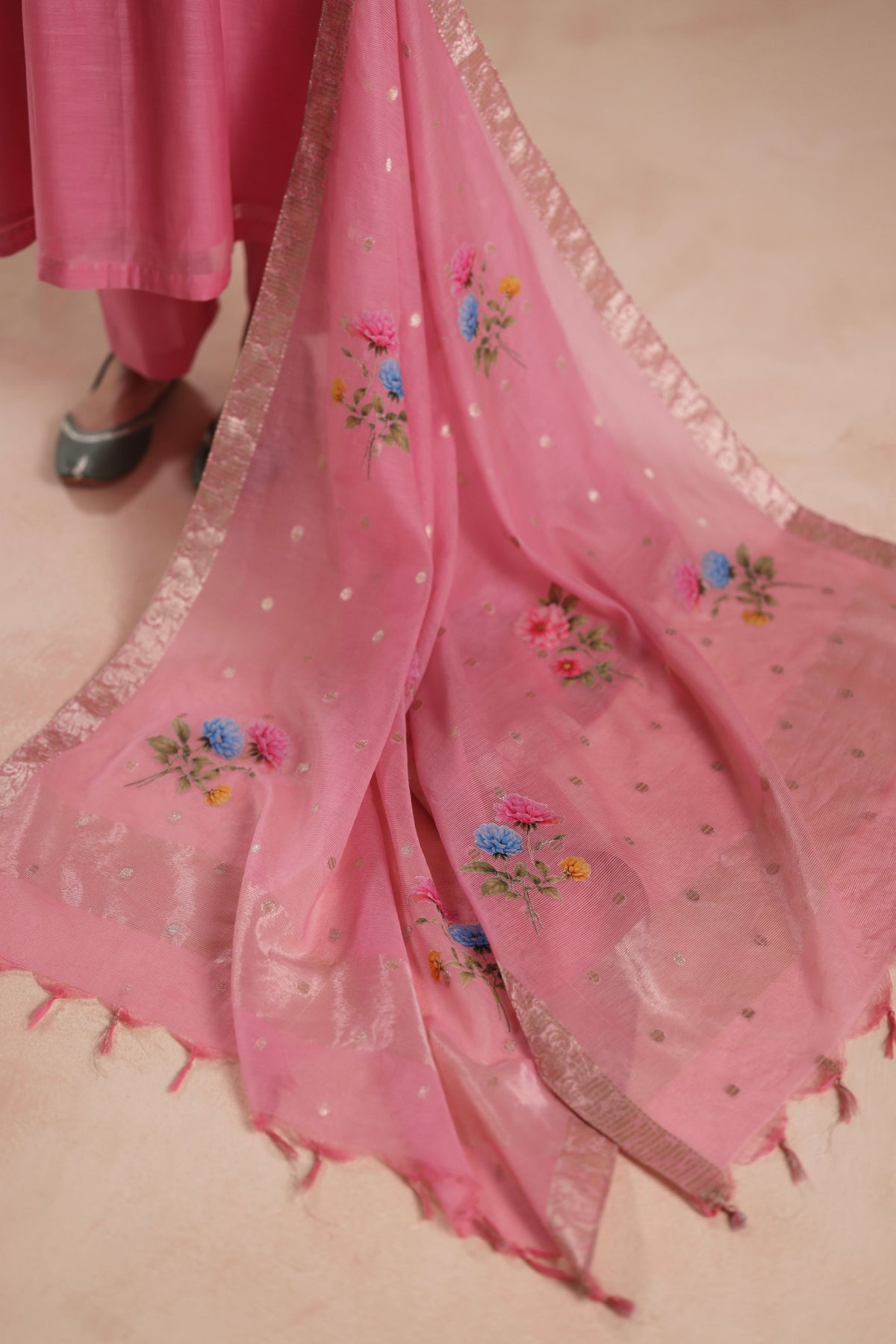 Jheel Pink Kurta Set