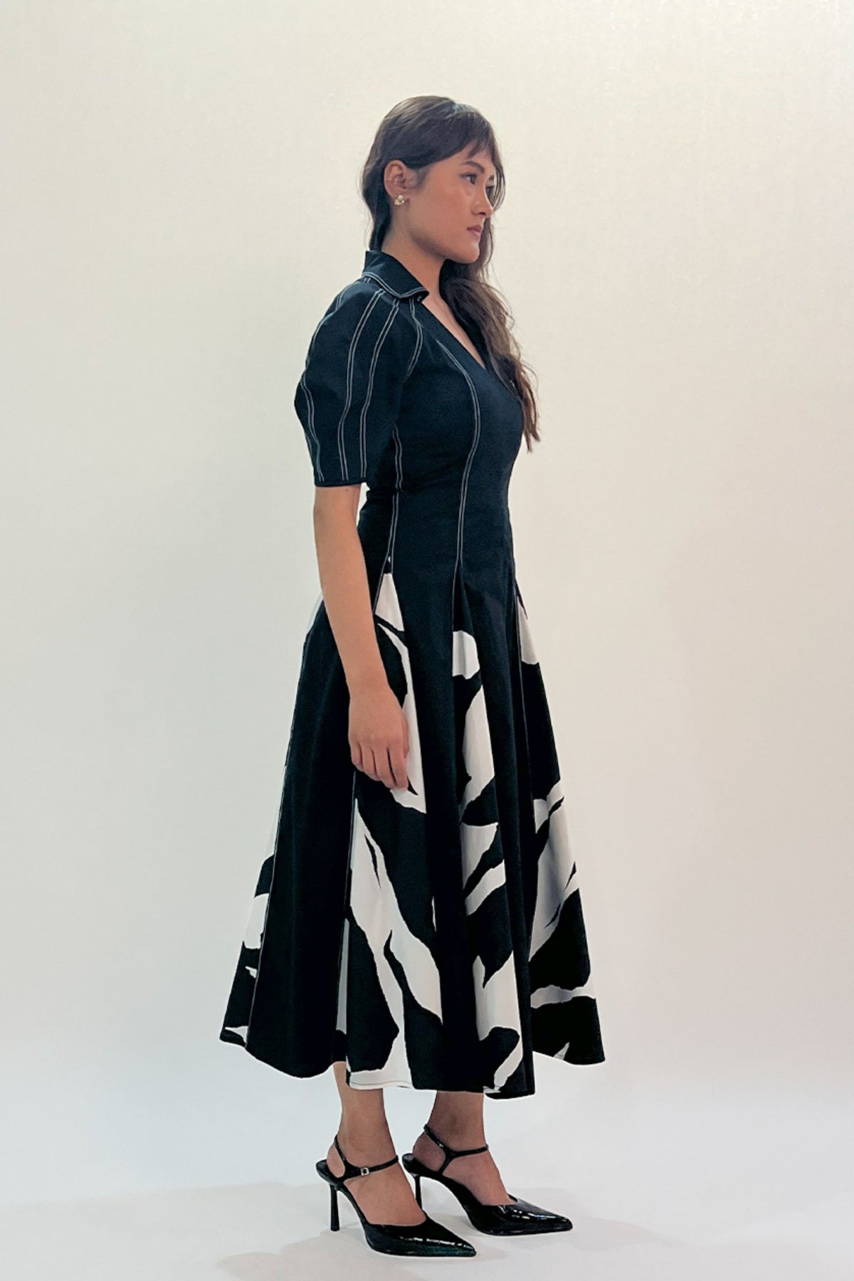 Stream Godet Dress