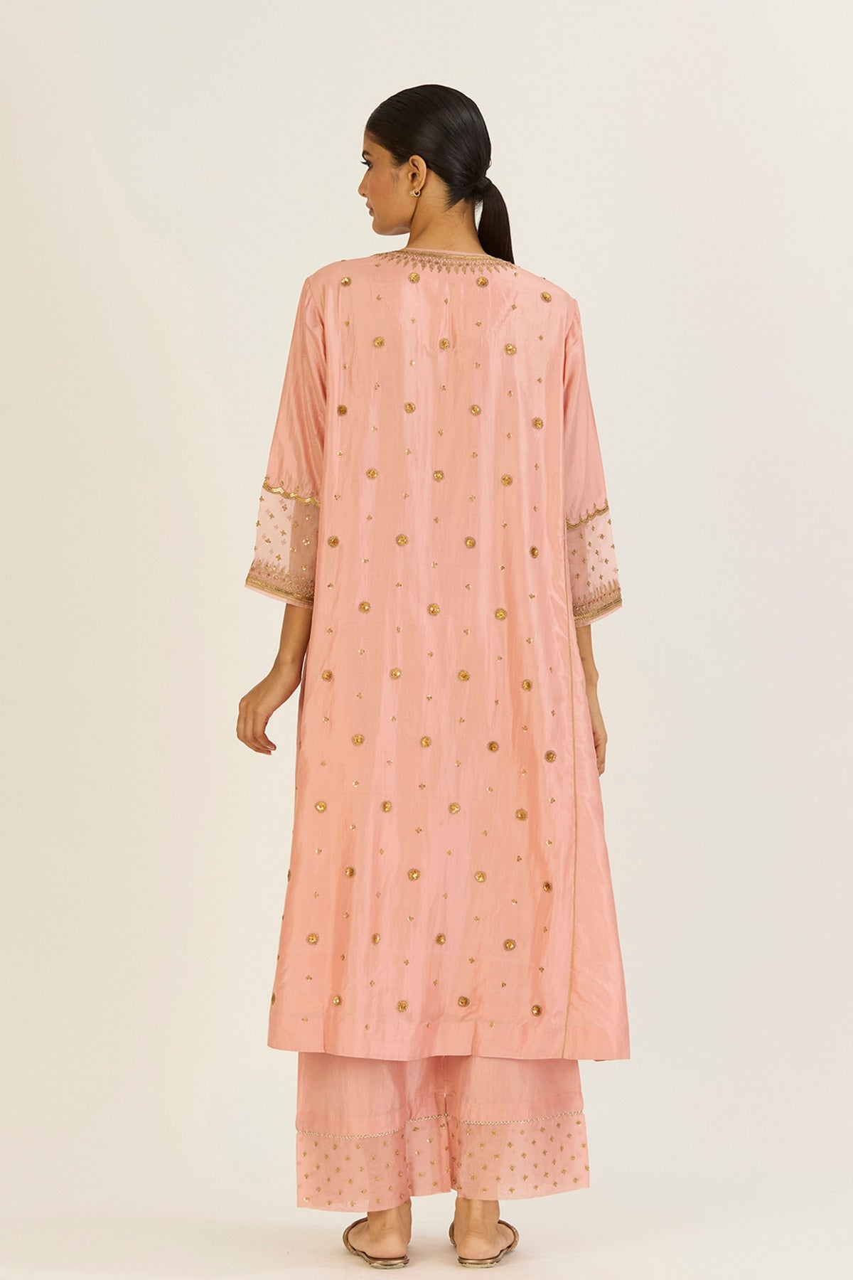 Druti Salmon Pink Kurta &amp; Pants