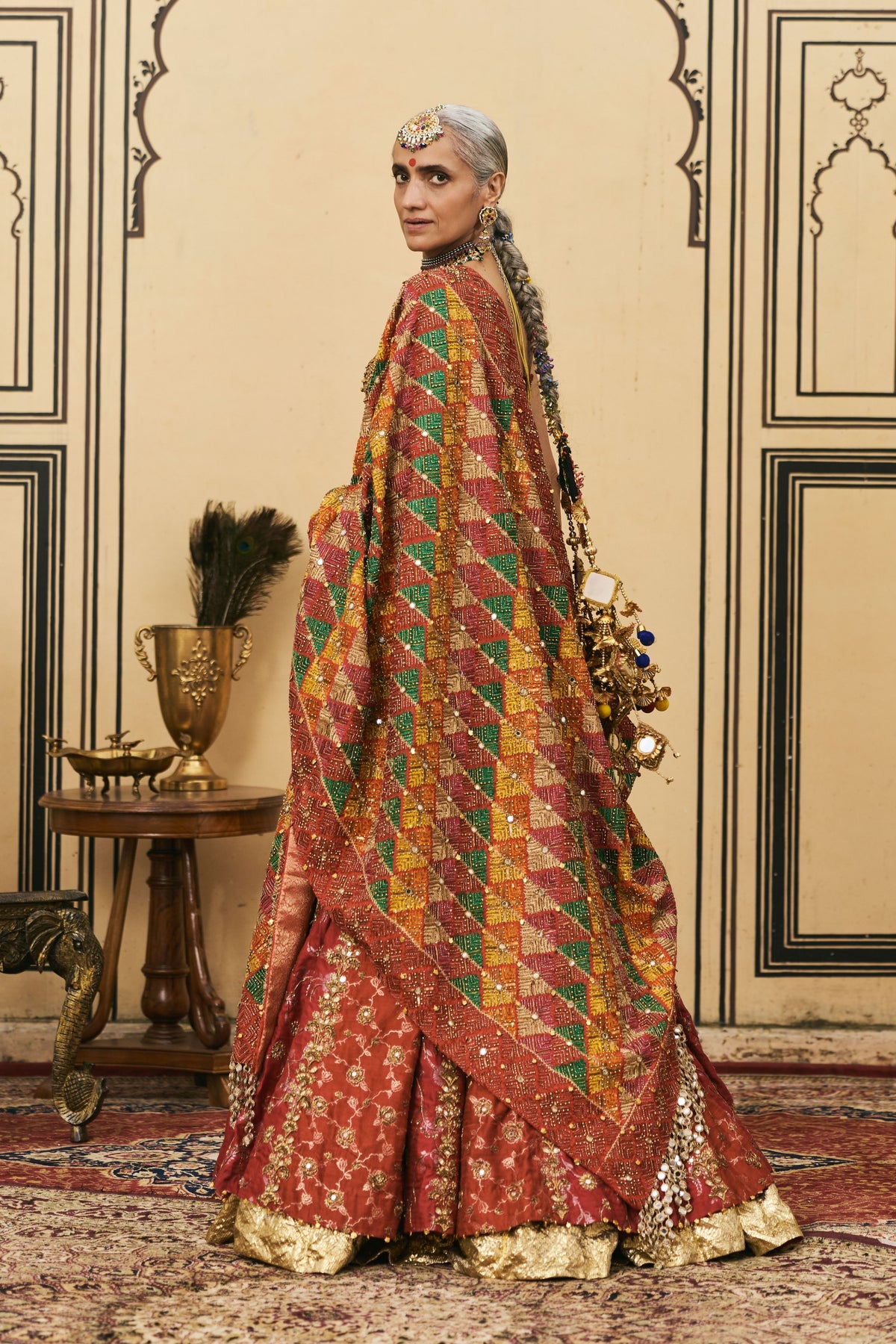 Do-Rang Phulkari Lehenga Set