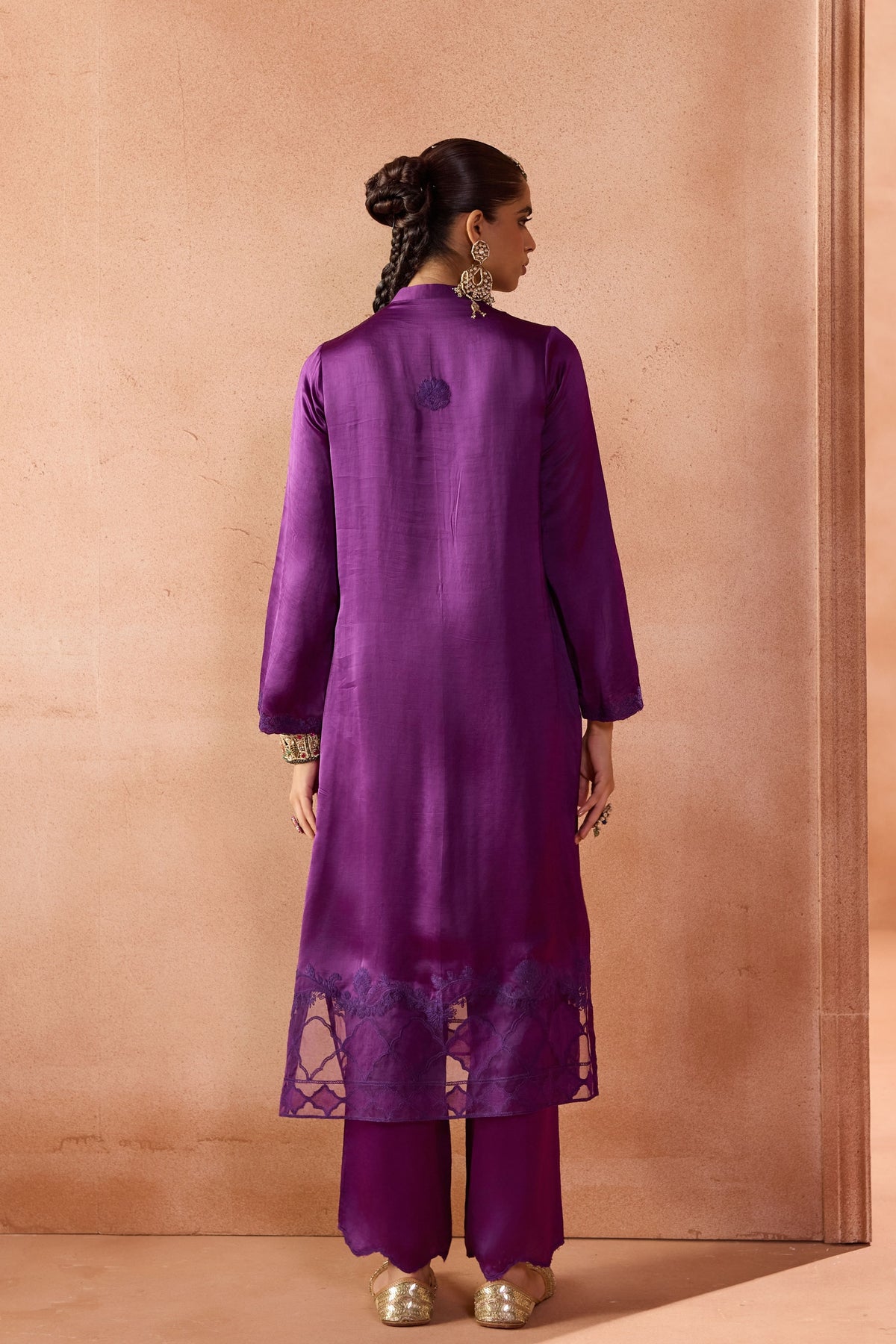 Purple Kurta Set