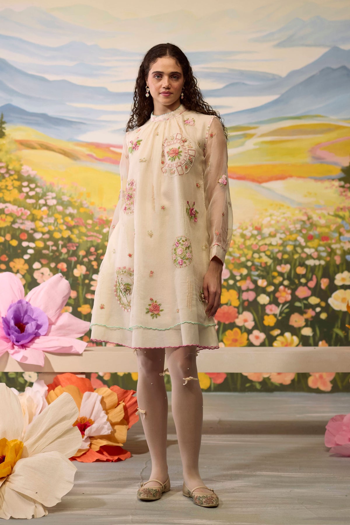 Lumina Embroidered Dress