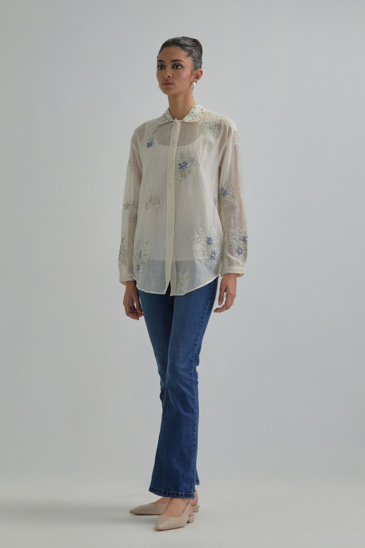 Blue Cotton Shirt