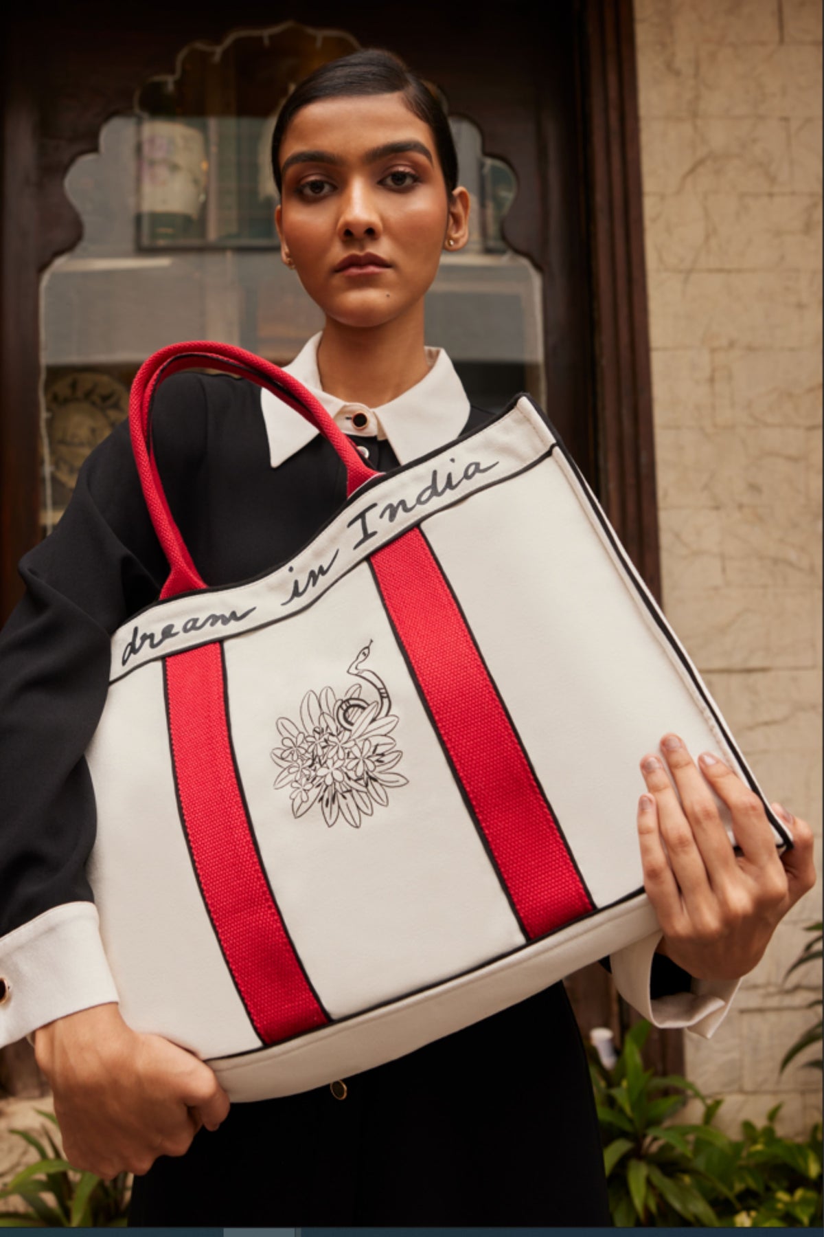 The India Tote in Poppy Red Bag