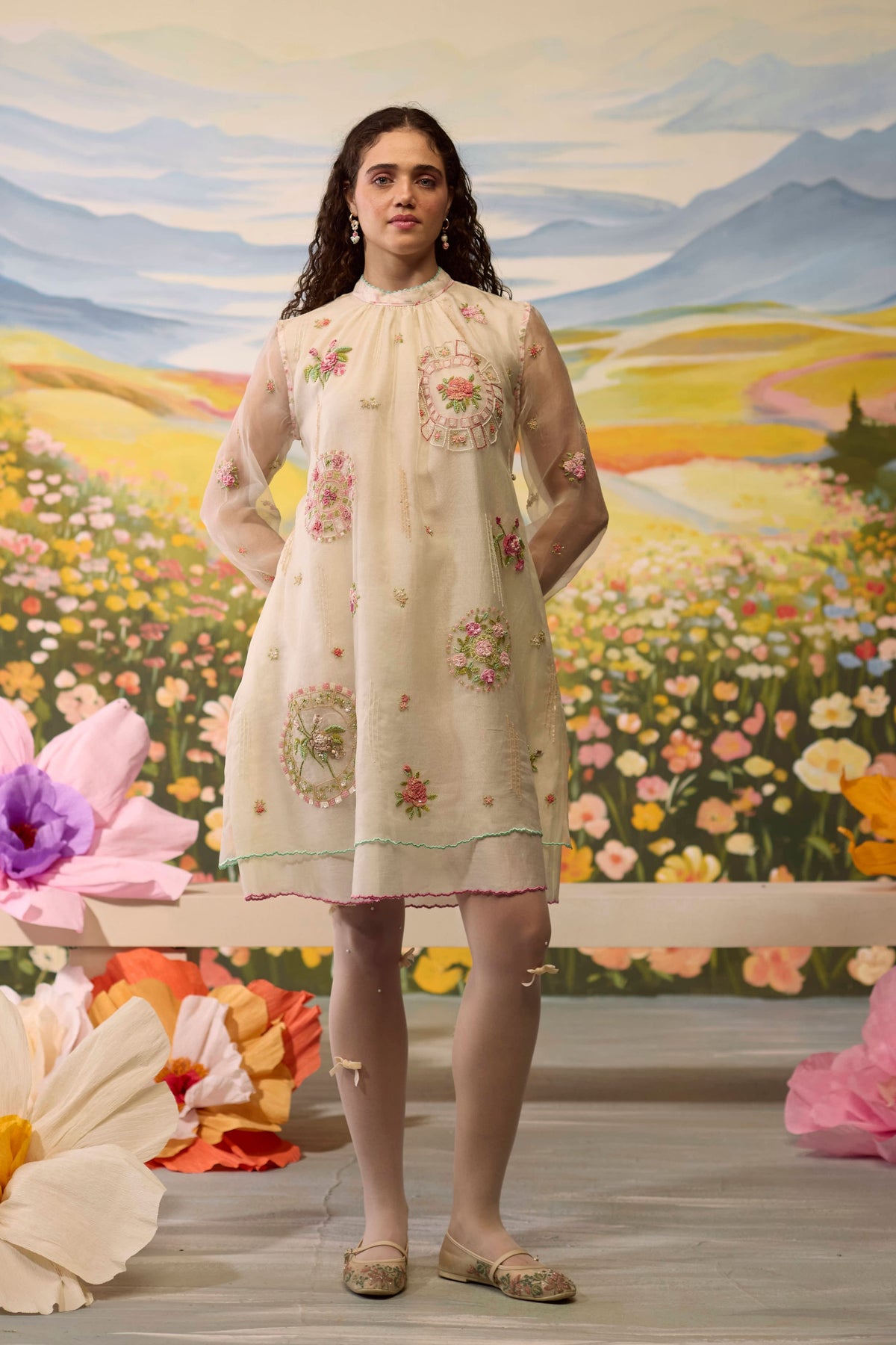 Lumina Embroidered Dress