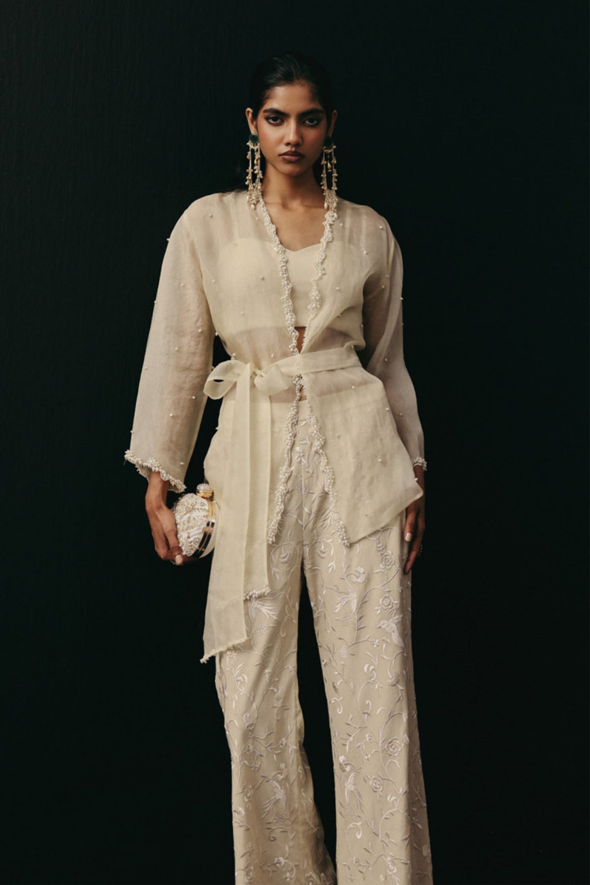 Ivory Overlay Jacket