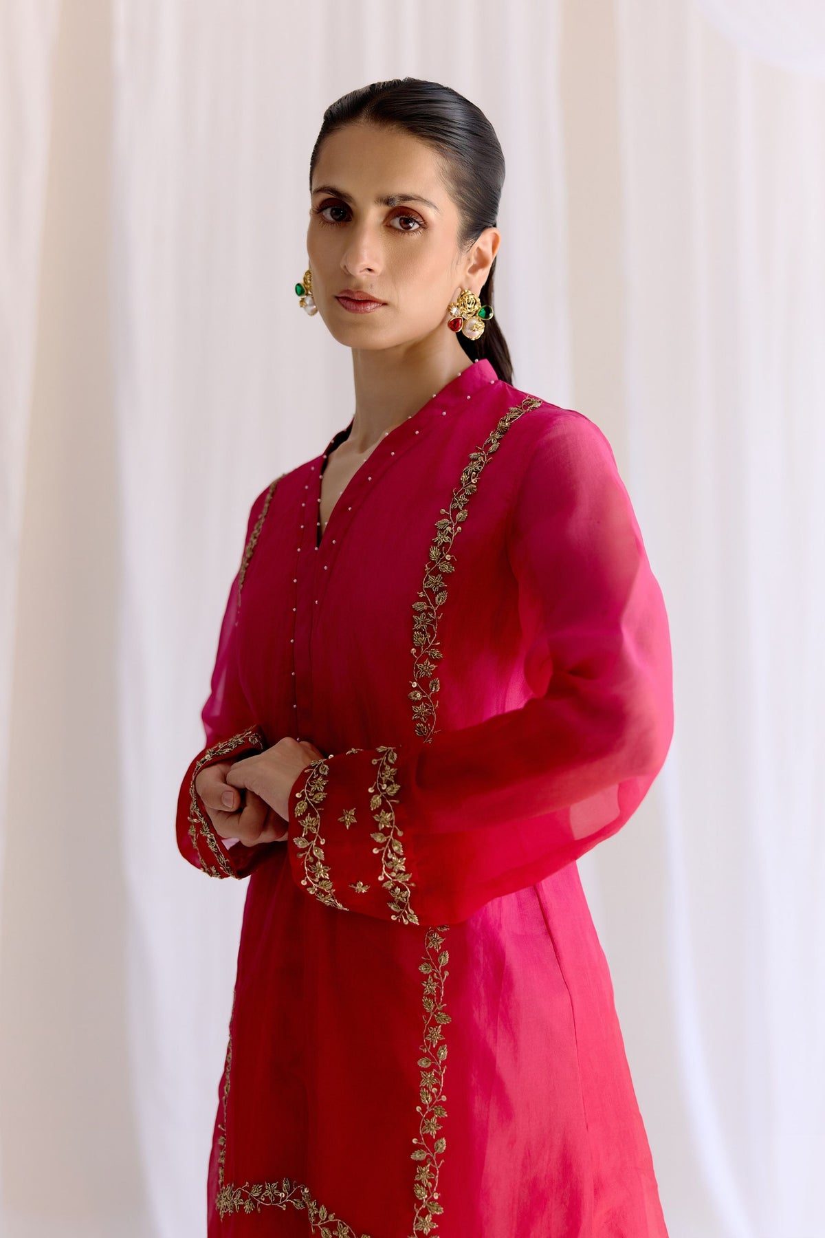 Gulab Rang Kurta Set