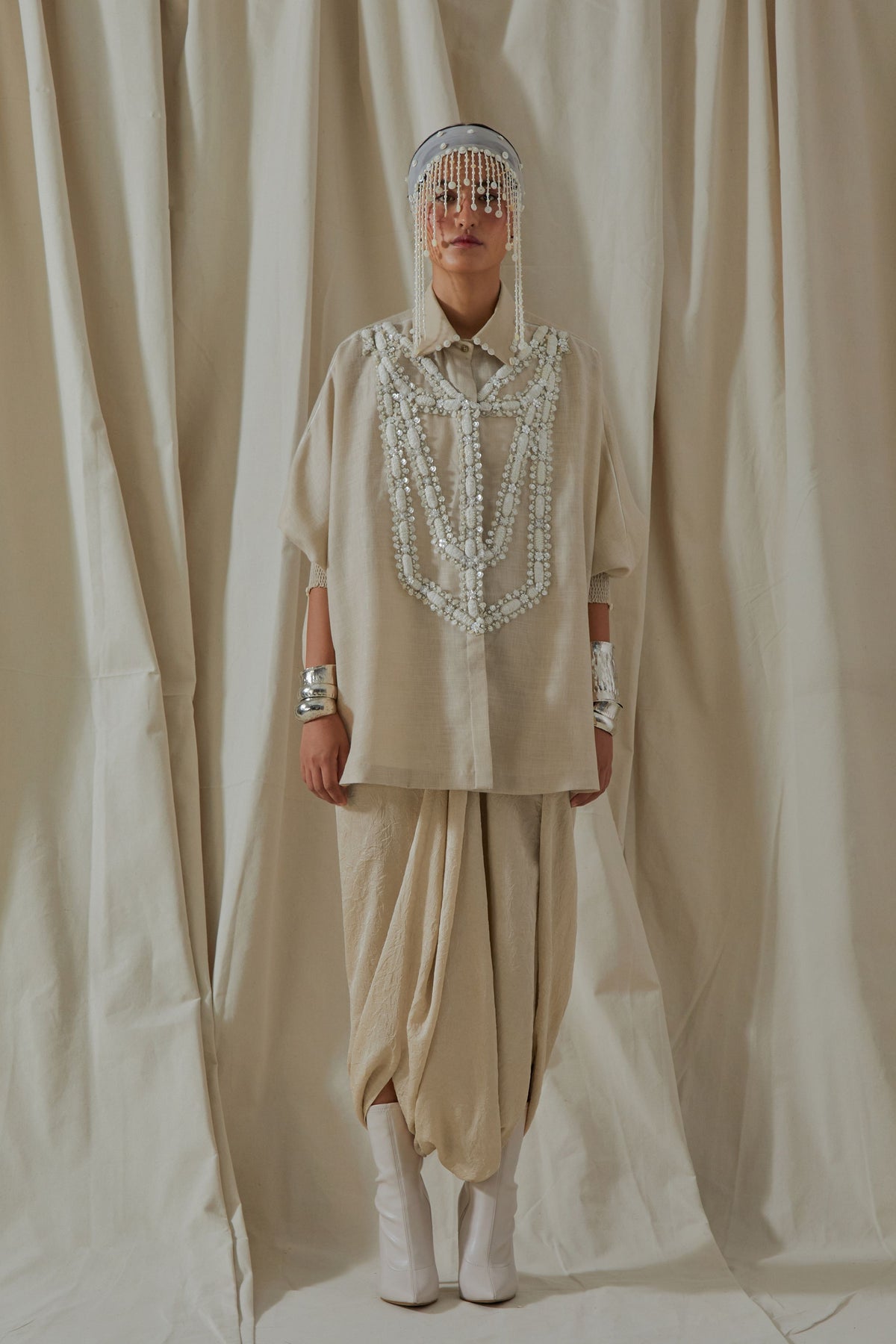 Mandala Ecru Shirt Set