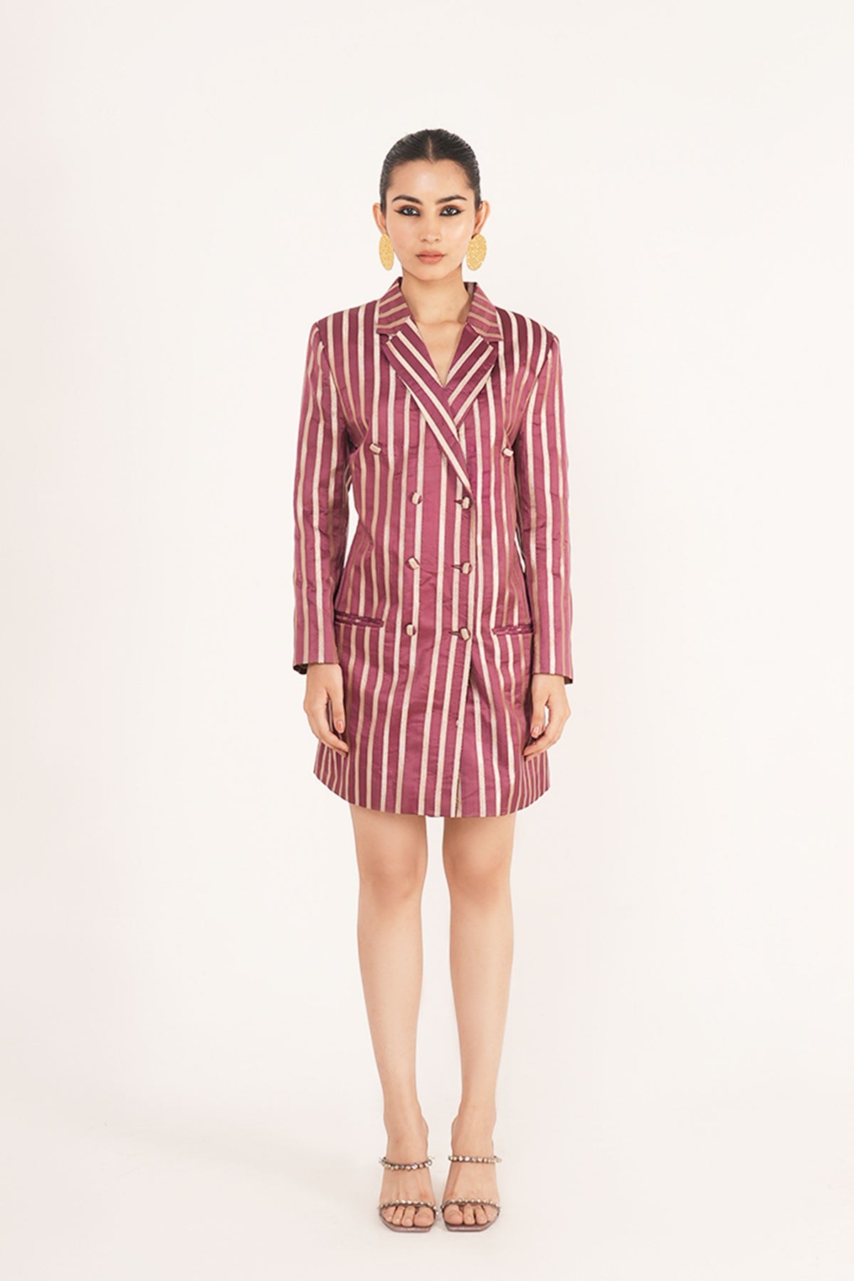 Dusk Blazer Dress in Mauve