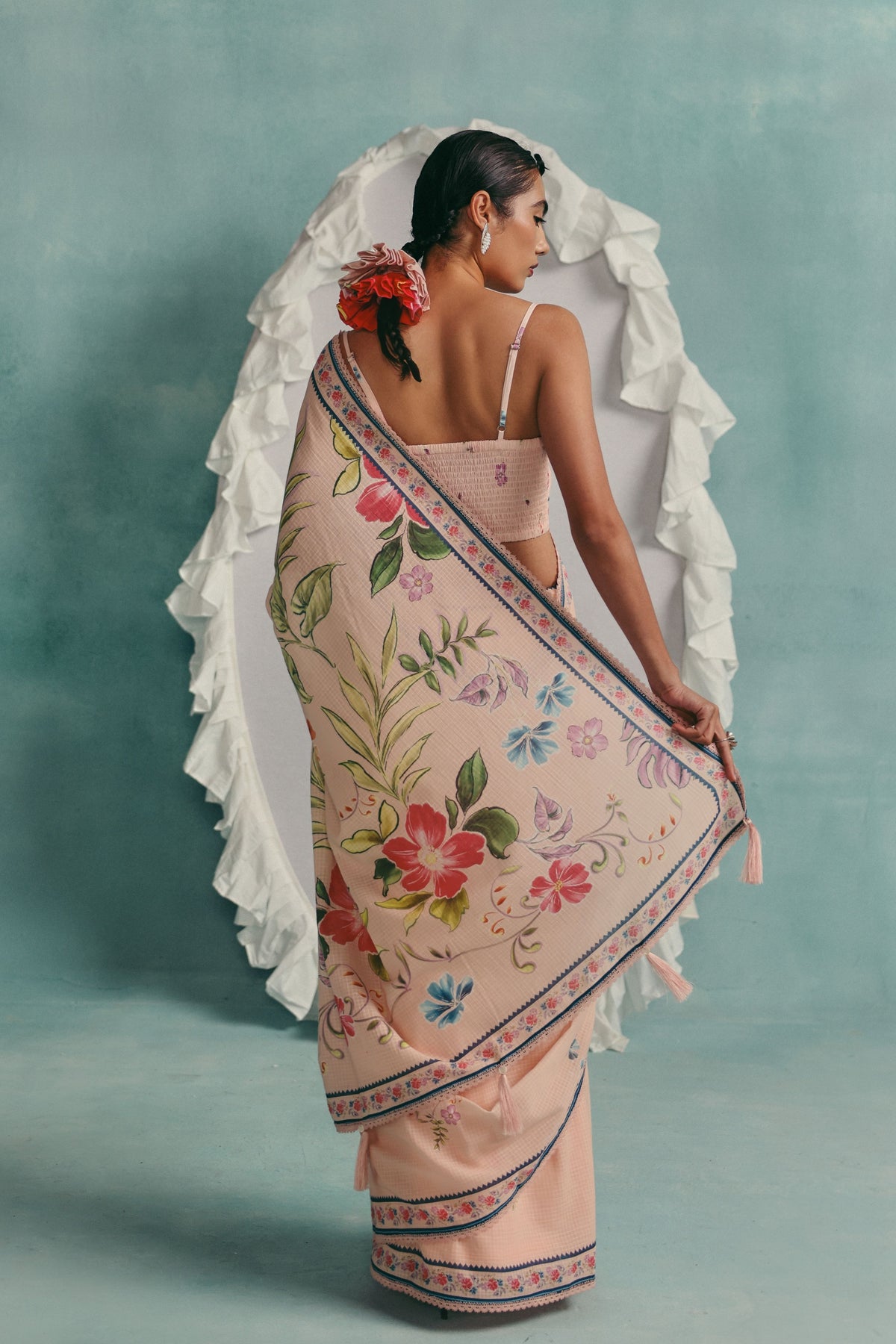 Rose Pink Saree