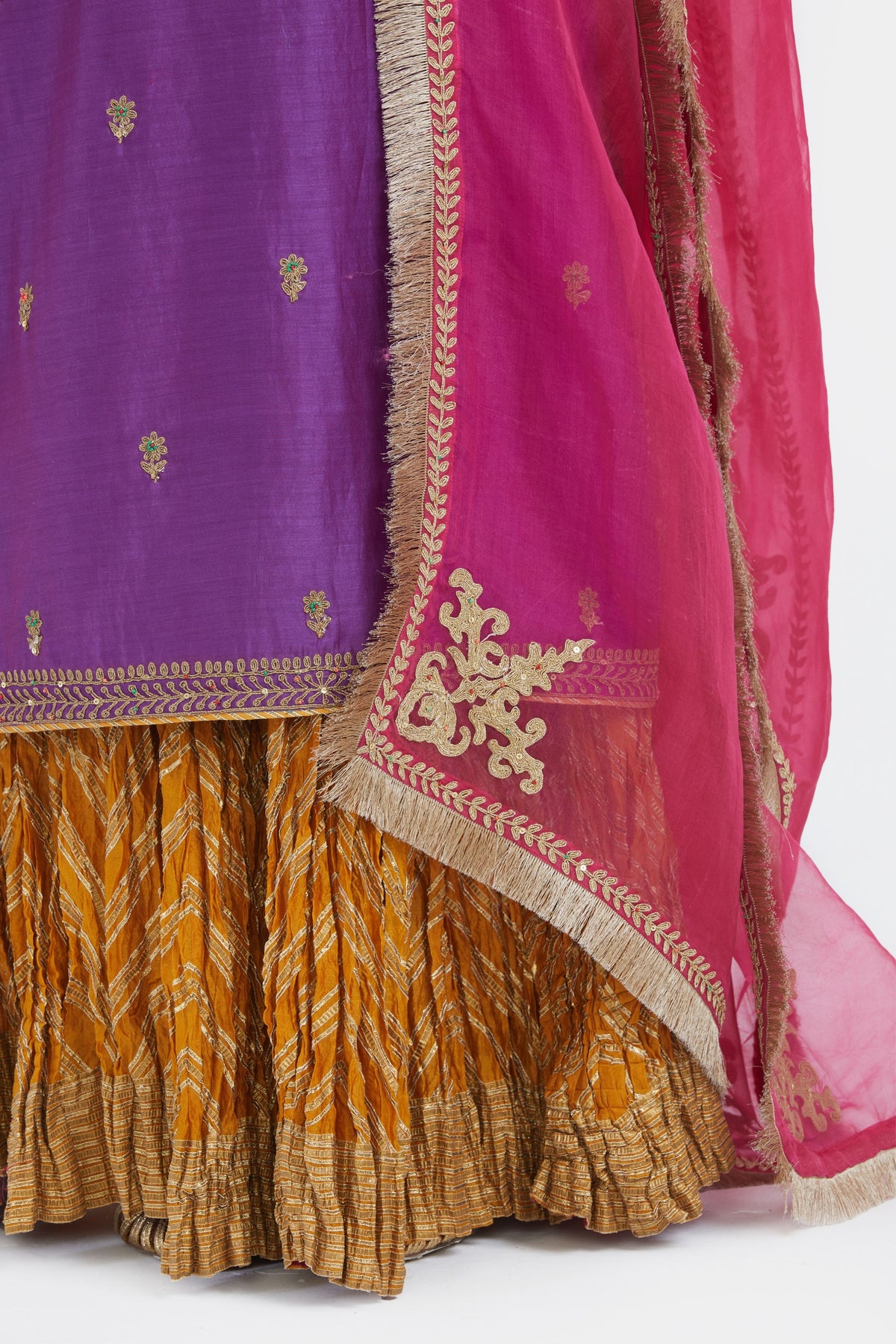 Chanderi Silk Lehenga Set