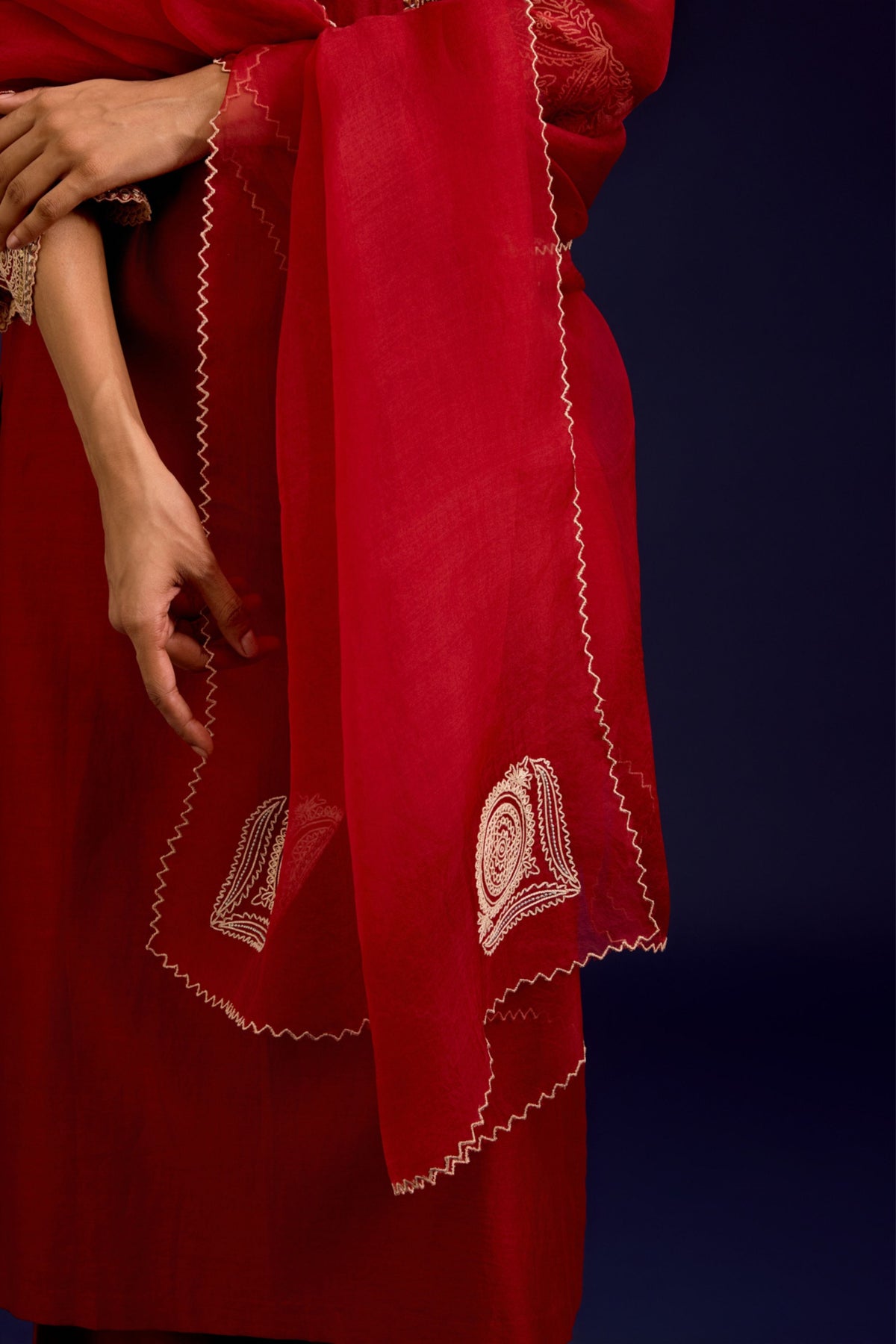 Mirror Embroidered Kurta Set