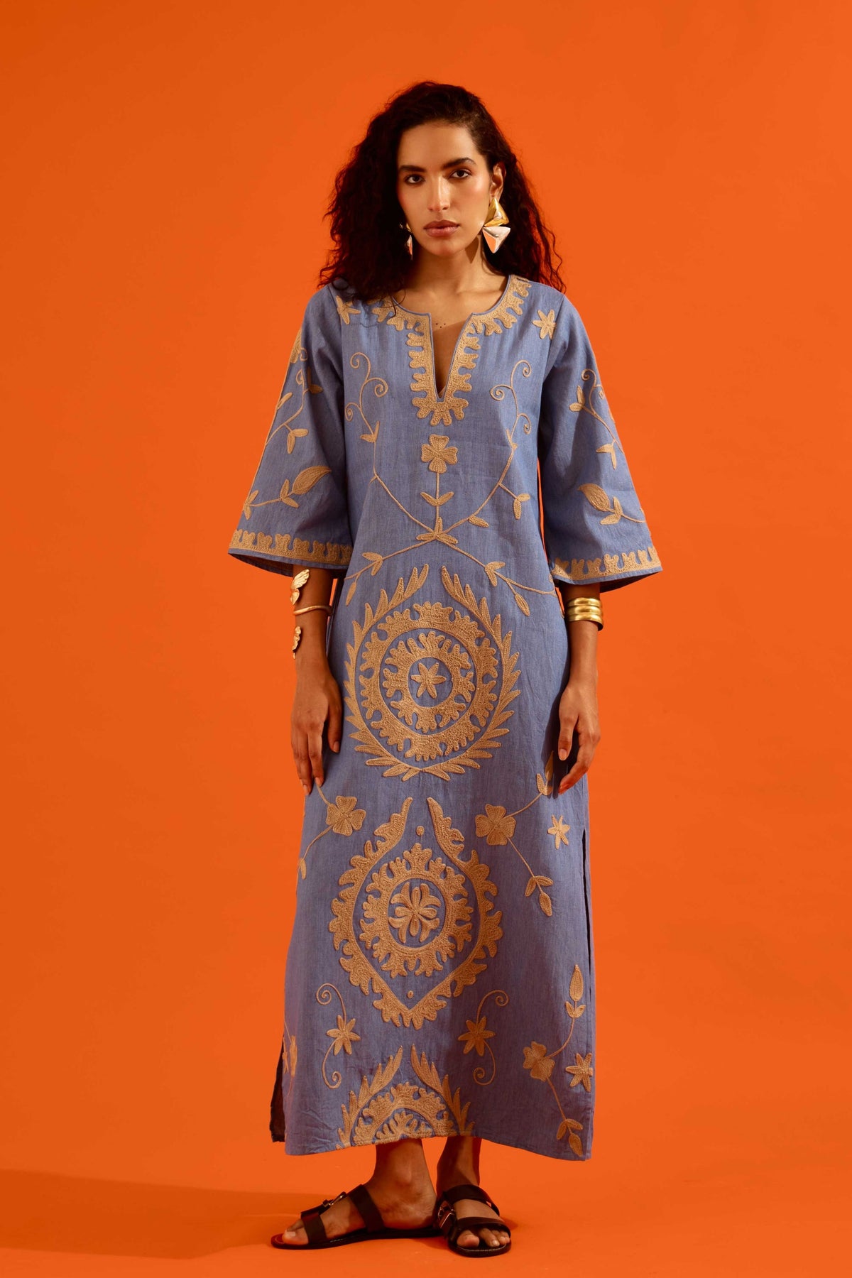 Denim Blue Maxi Dress
