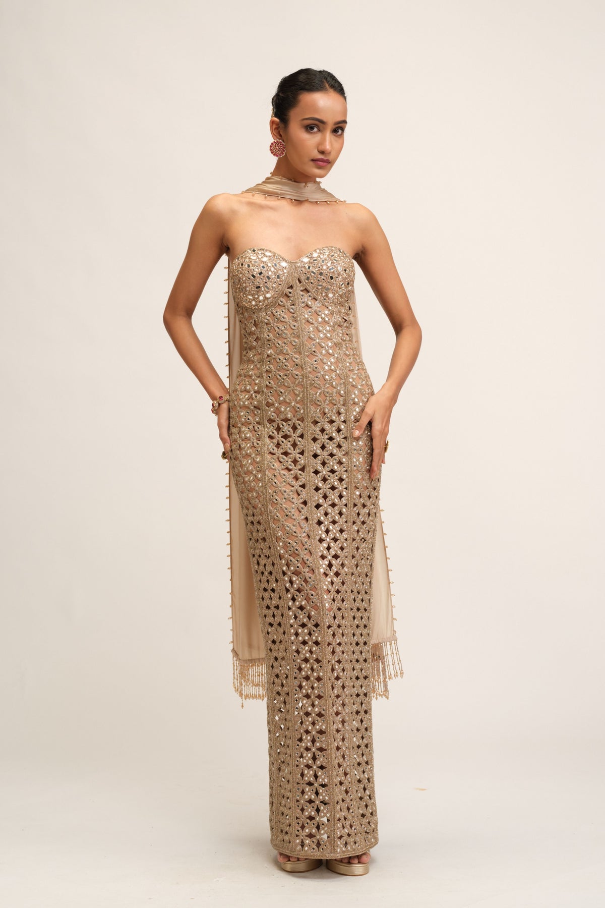 Modern Beige Dress