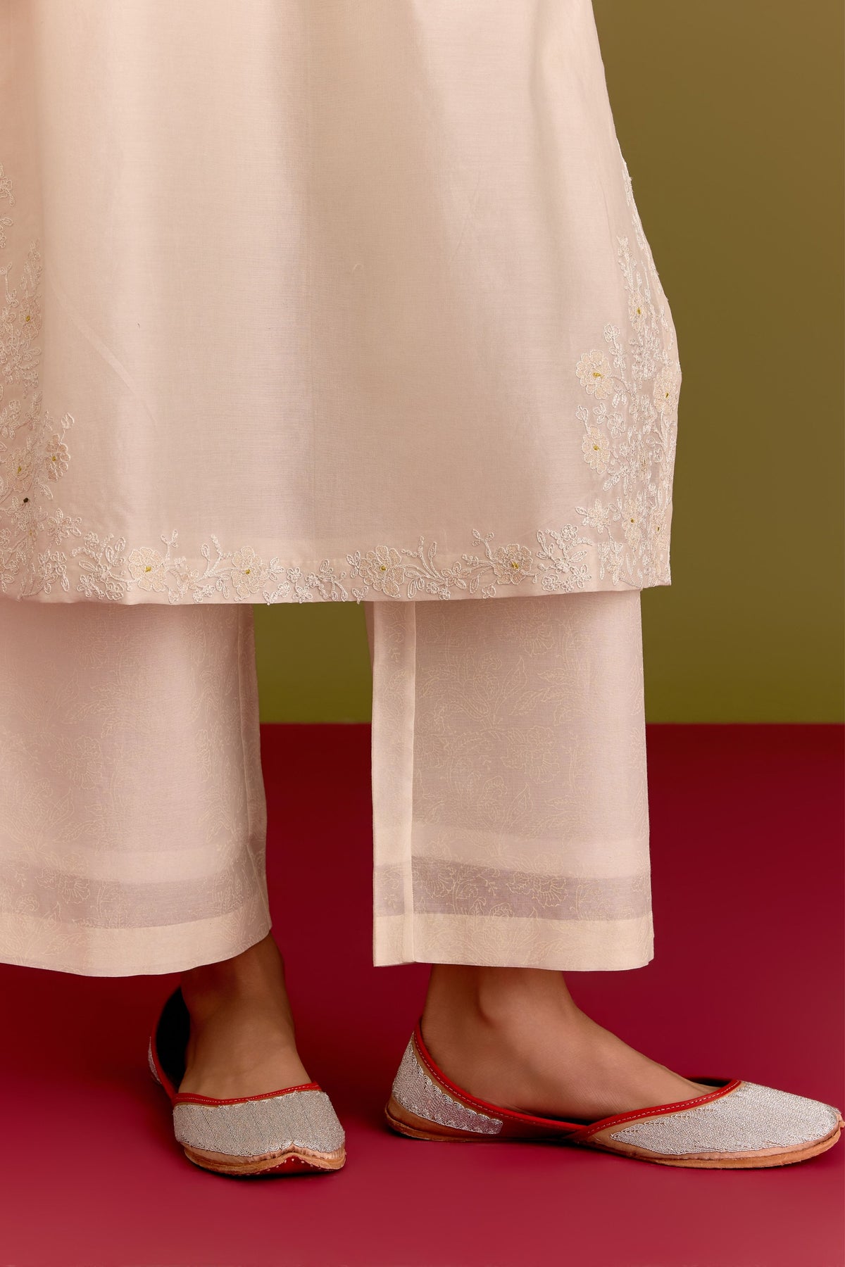 Ivory Yellow Kurta Set