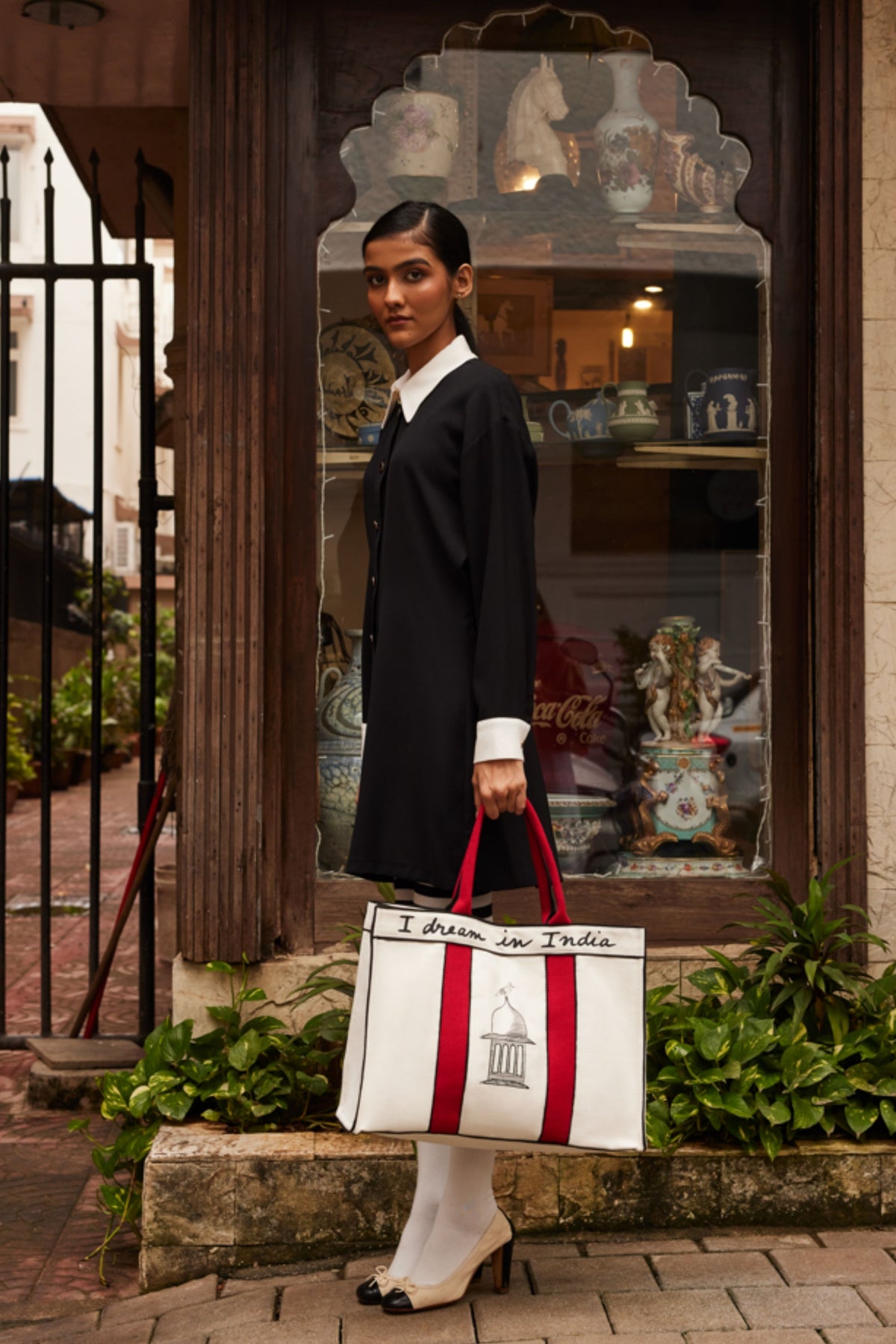 The India Tote in Poppy Red Bag