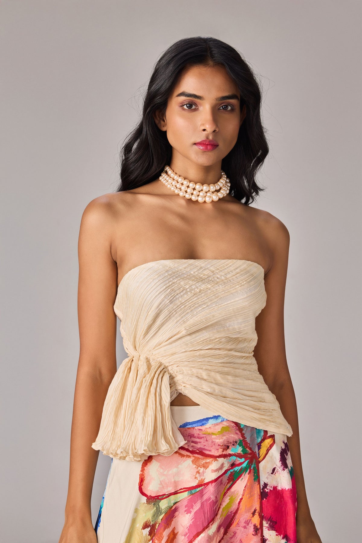 White Peplum Juliette Blouse