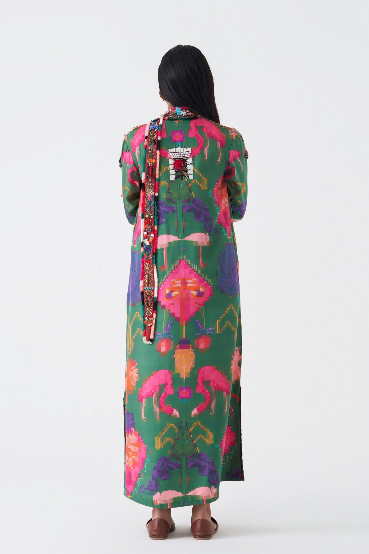 Oaxaca Verde Kaftan Dress