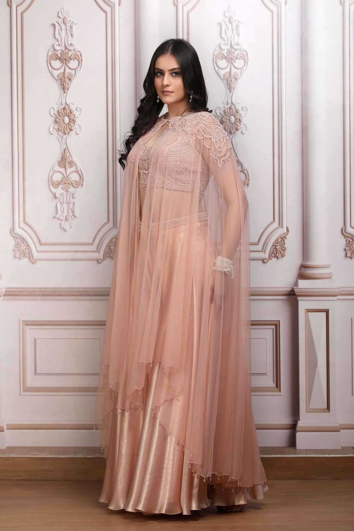 Blush Peach Cape Set