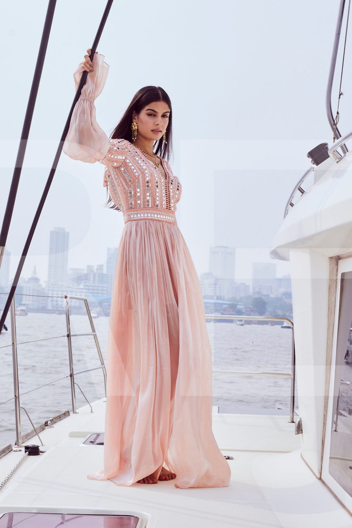 Hand Embroidered Gown